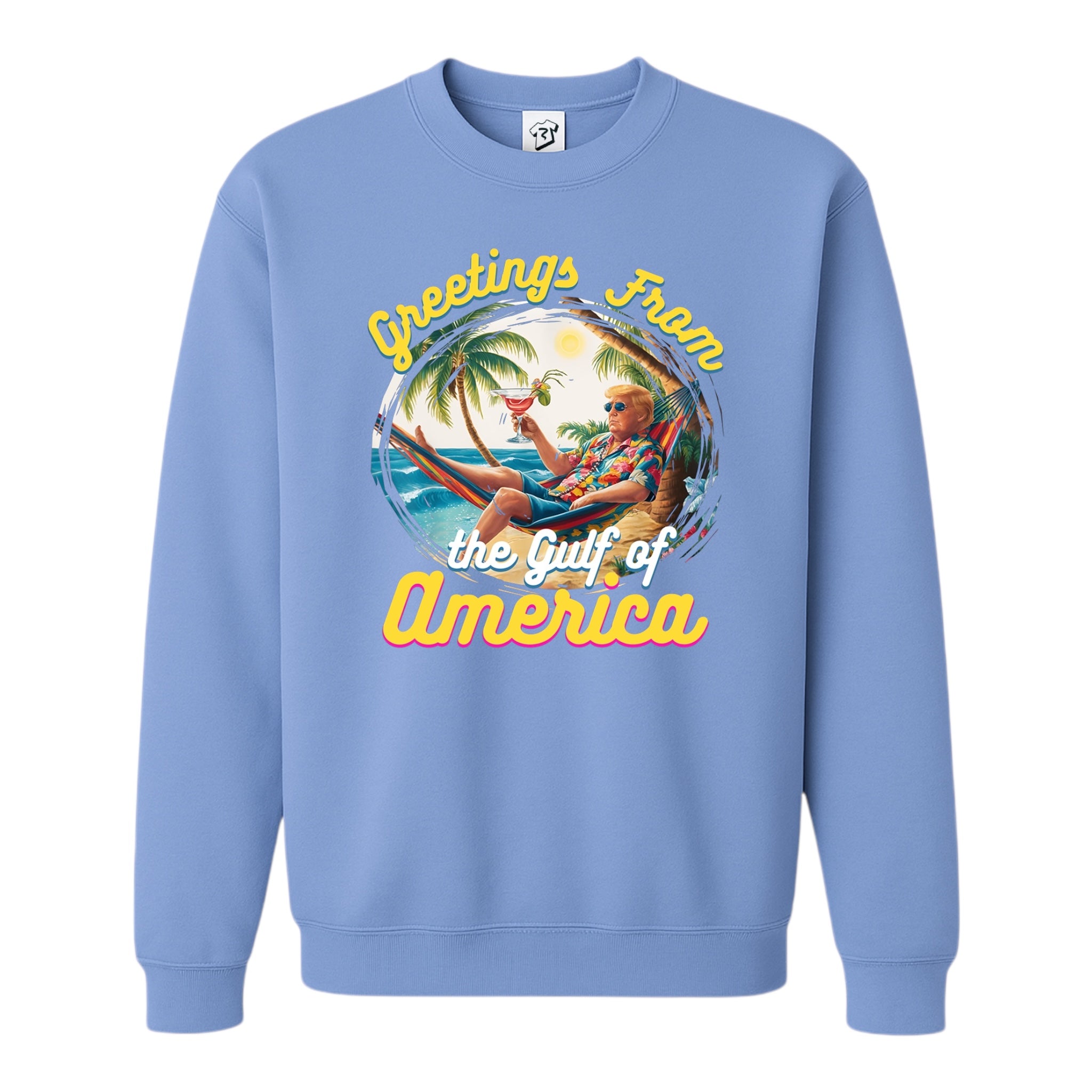 Tees Club crewneck sweatshirt Greetings From Gulf of America - Sweatshirt Black Size M detail
