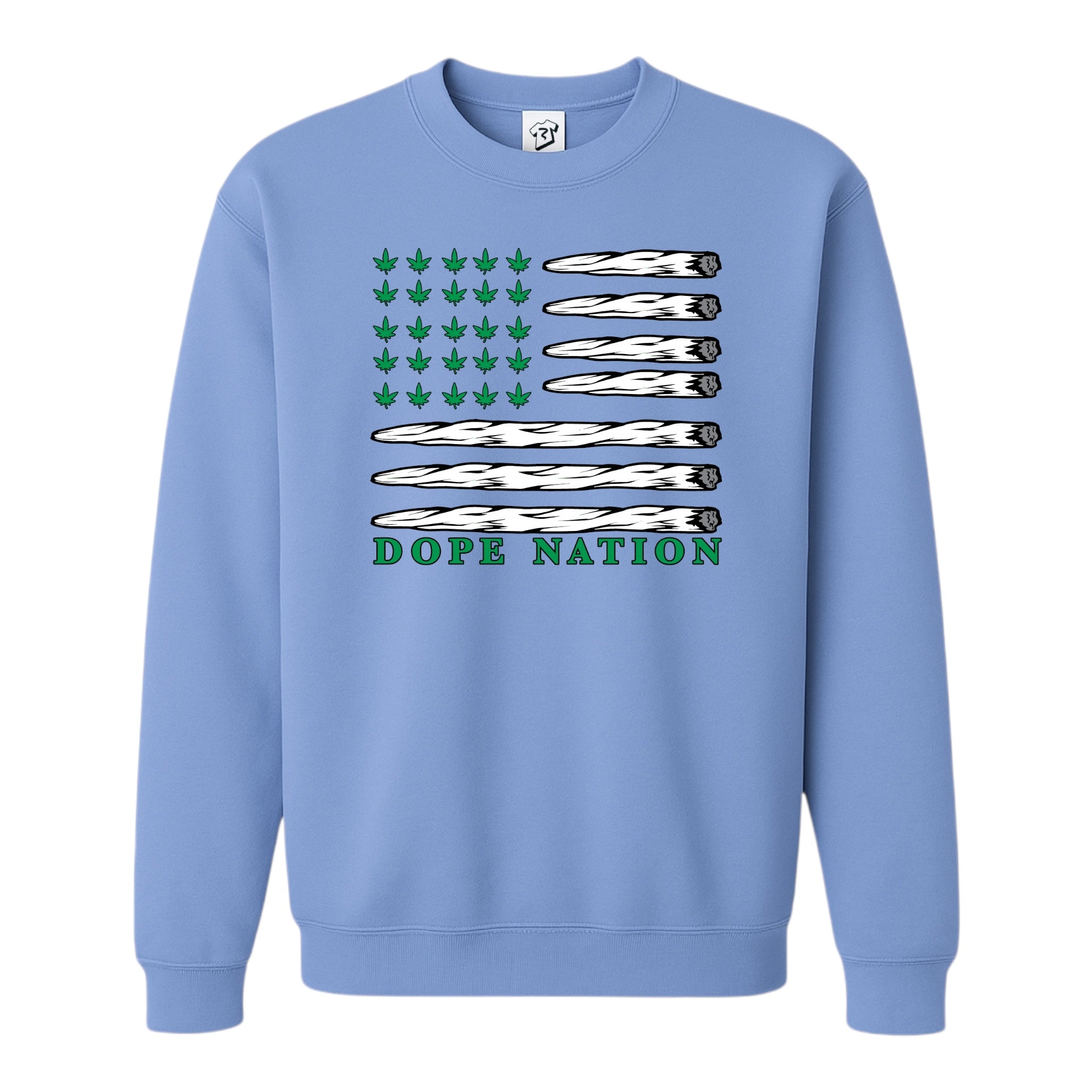 Tees Club crewneck sweatshirt Dope Nation - Sweatshirt Black Size S back view