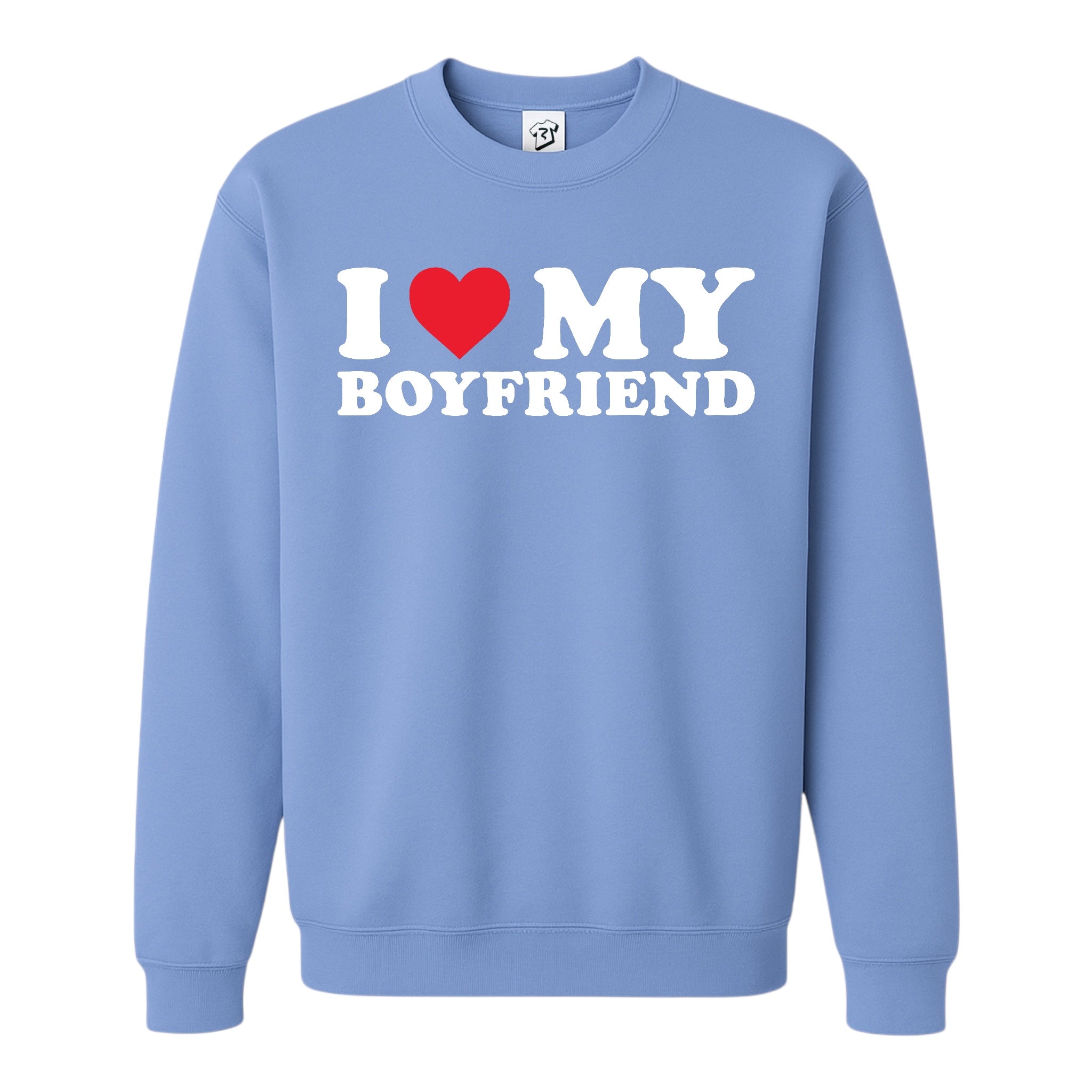 Tees Club crewneck sweatshirt I Love My Boyfriend - Sweatshirt Black Size M detail