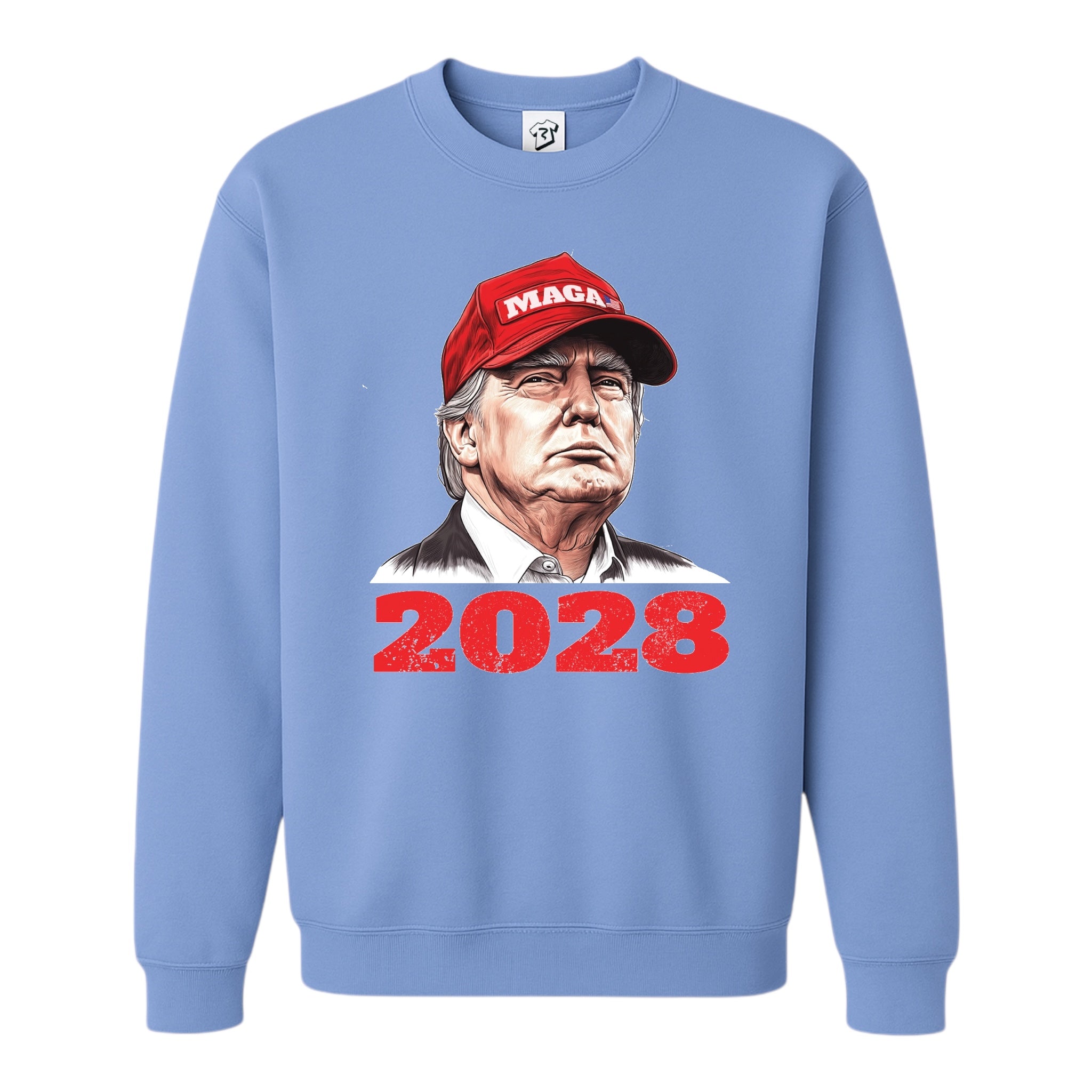 Tees Club crewneck sweatshirt Trump 2028 - Sweatshirt Black Size M detail