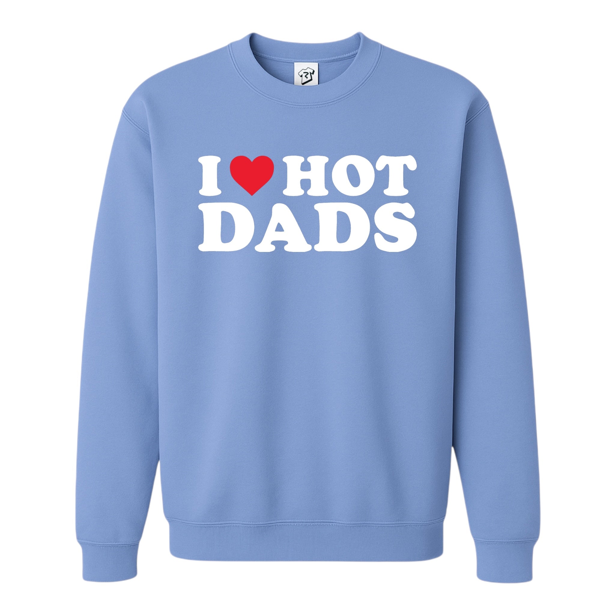 Tees Club crewneck sweatshirt I Love Hot Dads - Sweatshirt Black Size M detail