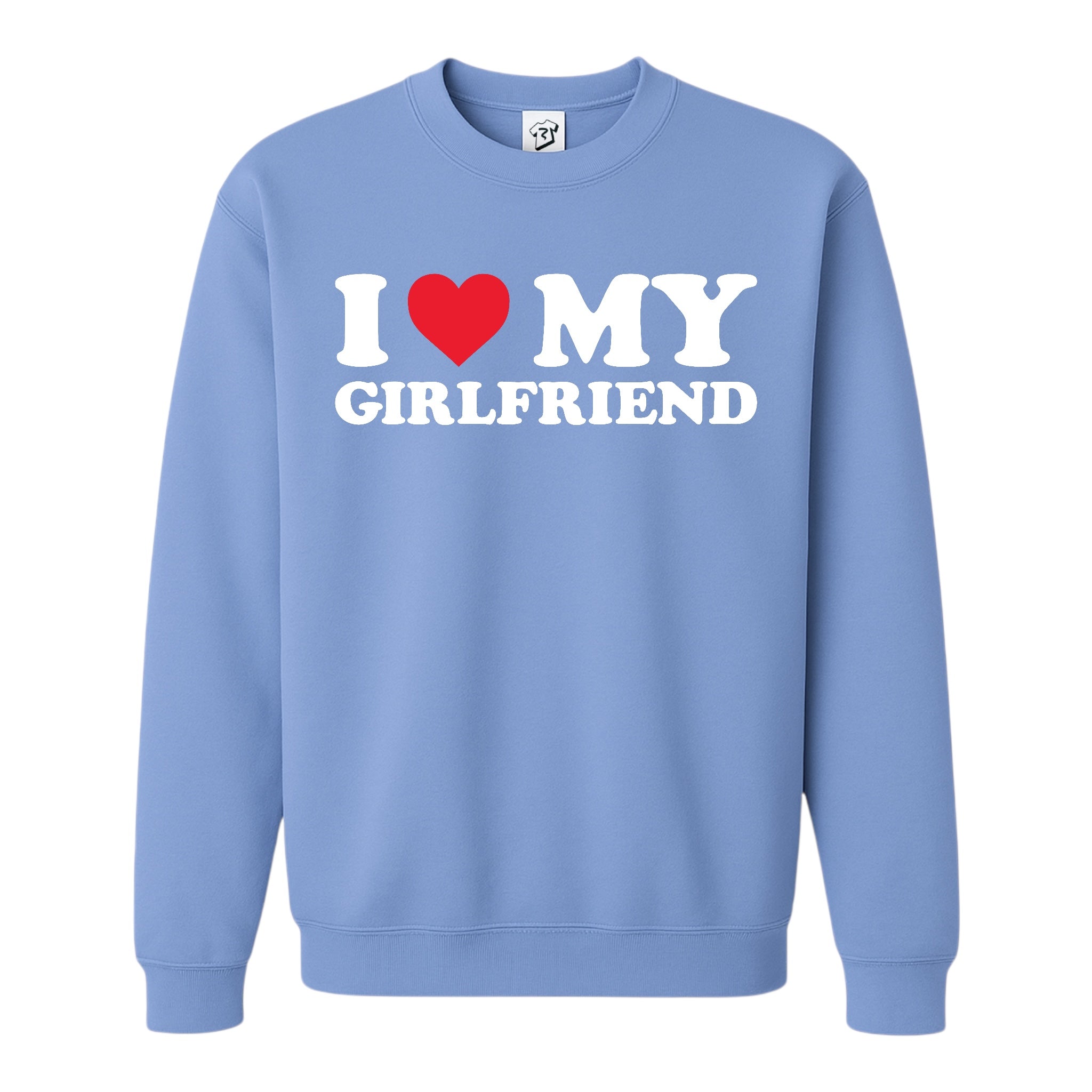 Tees Club crewneck sweatshirt I Love My Girlfriend - Sweatshirt Black Size M detail