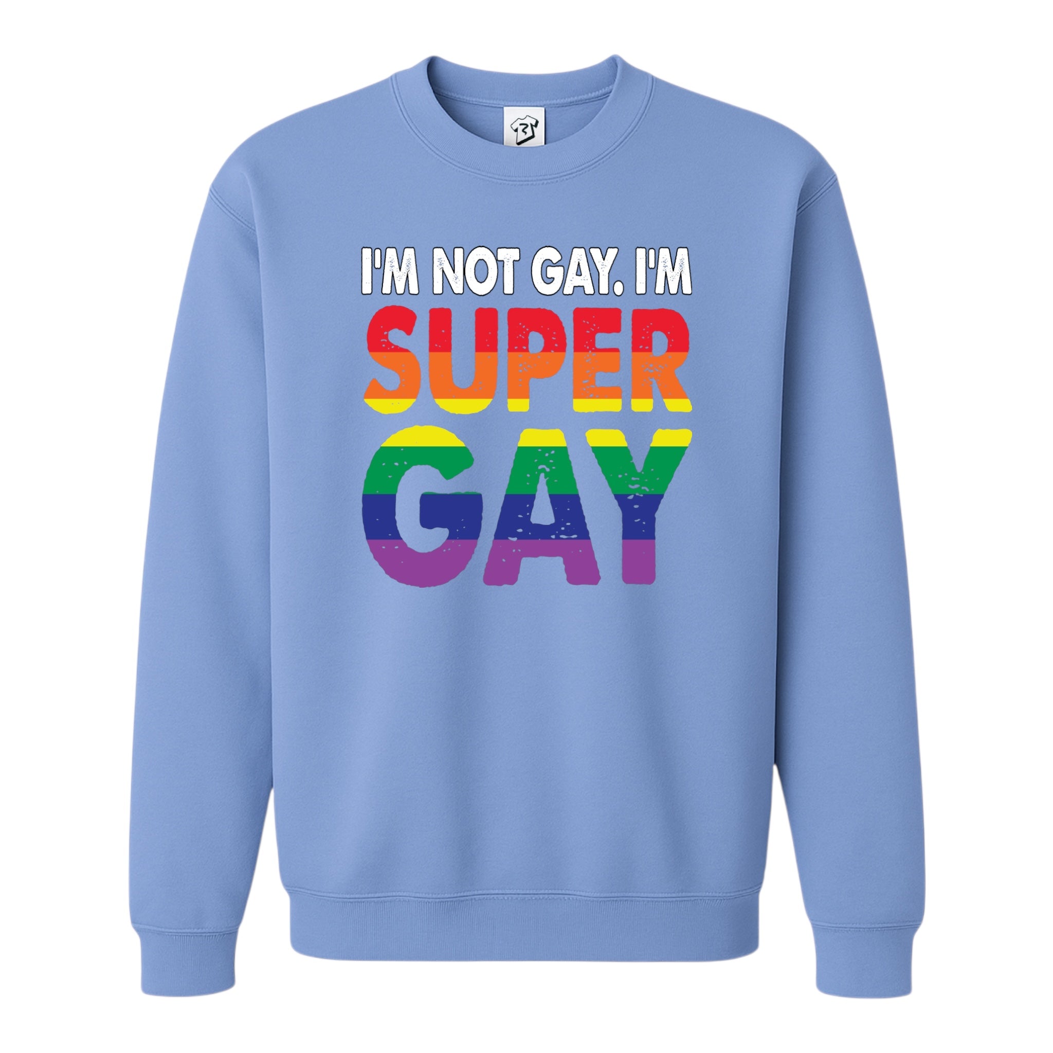 Tees Club crewneck sweatshirt I'm Not Gay I'm Super Gay - Sweatshirt Black Size M detail