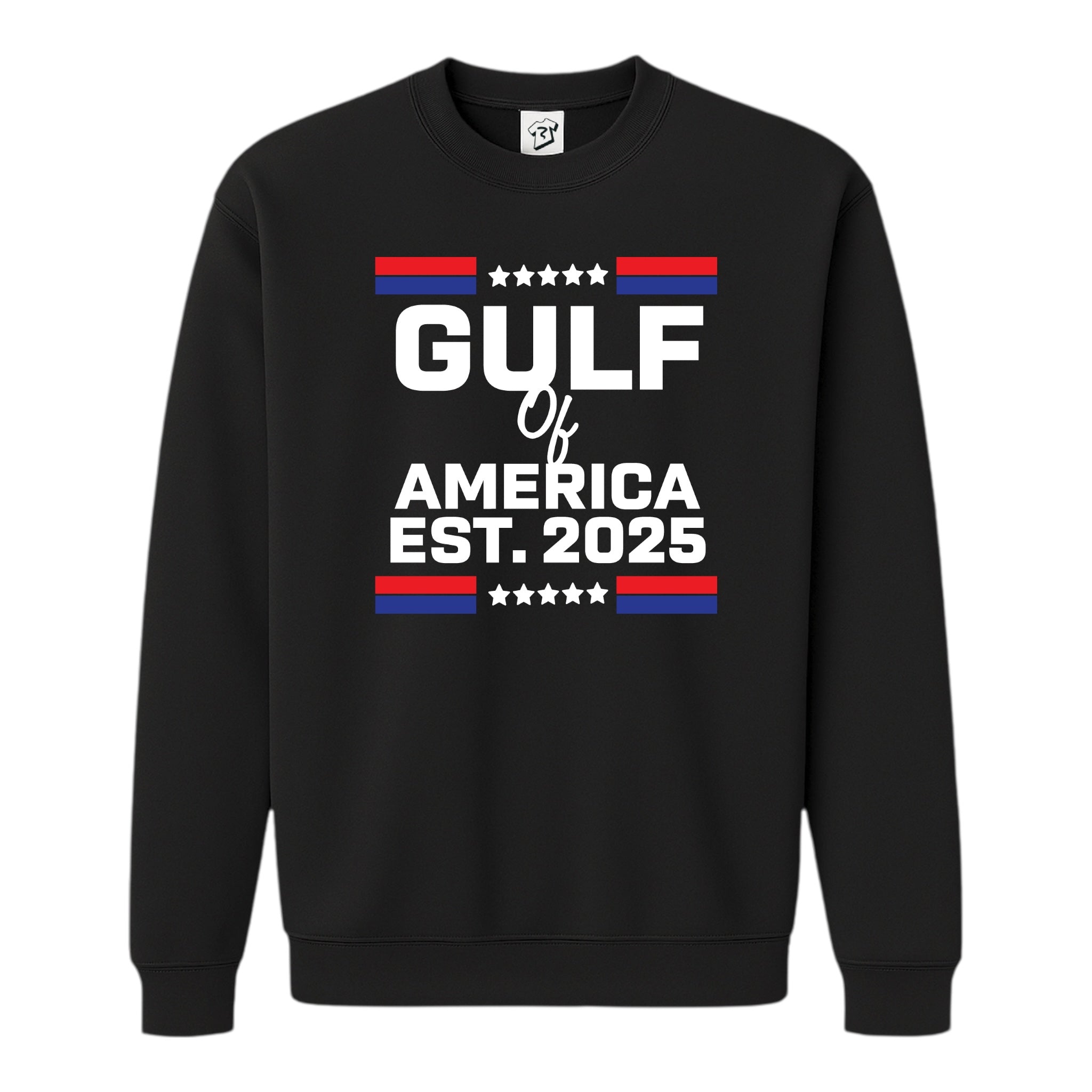 Tees Club crewneck sweatshirt Gulf of America EST 2025 - Sweatshirt Black Size S back view