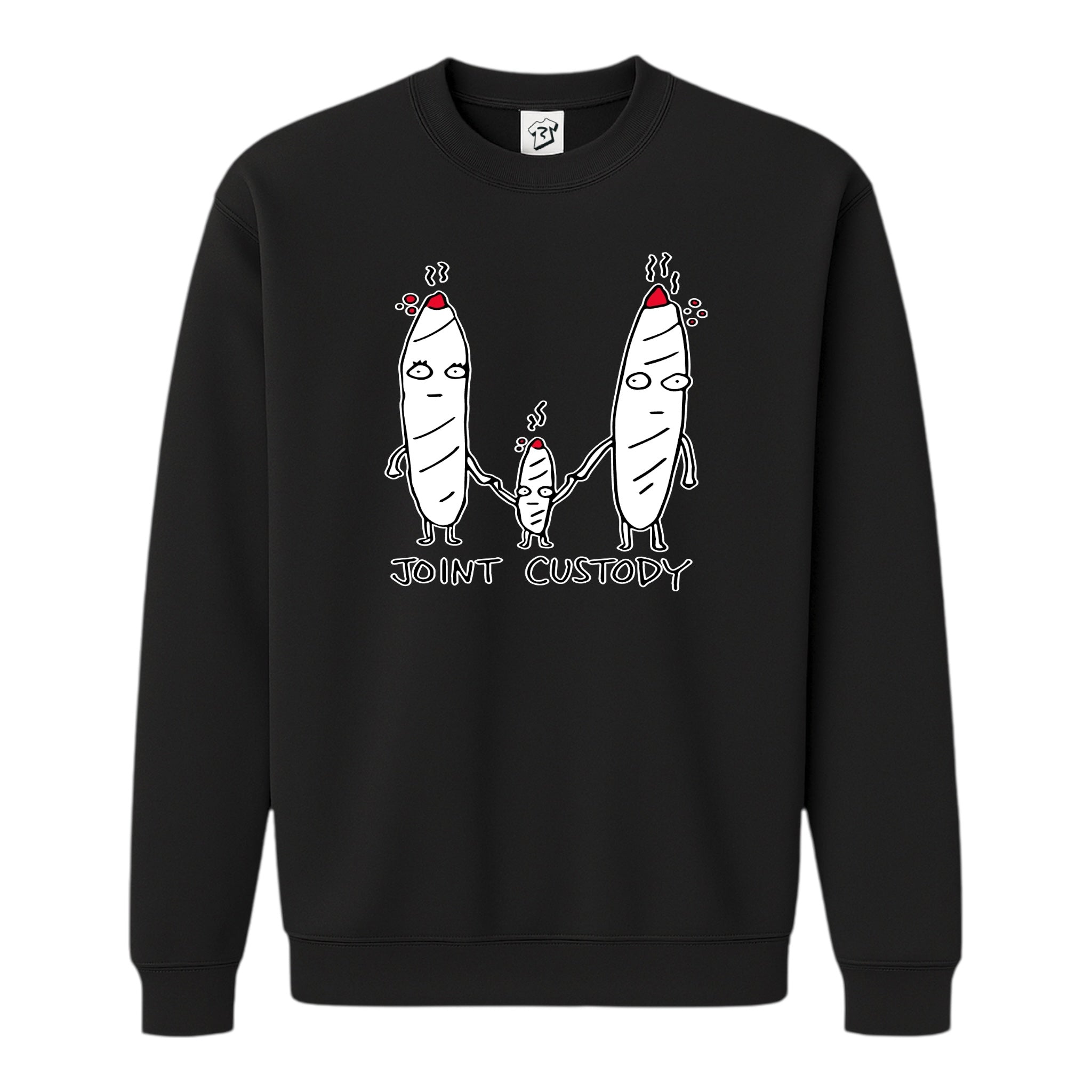 Tees Club crewneck sweatshirt Joint Custody - Sweatshirt Black Size M detail