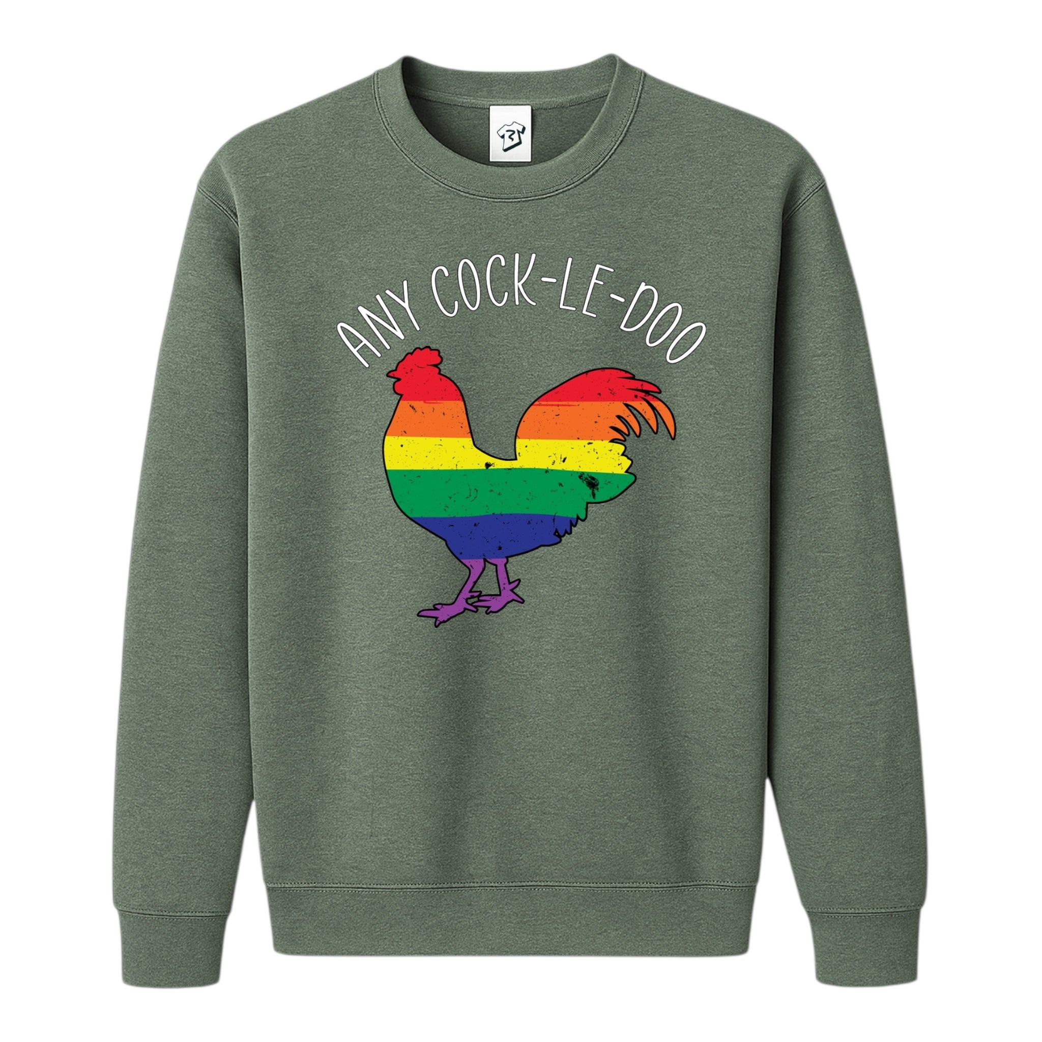 Tees Club crewneck sweatshirt Any Cock I'll Do - Sweatshirt Black Size S back view