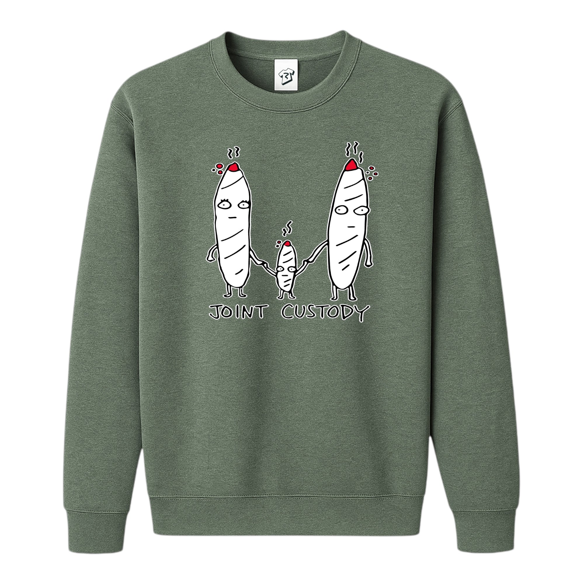 Tees Club crewneck sweatshirt Joint Custody - Sweatshirt Black Size S back view