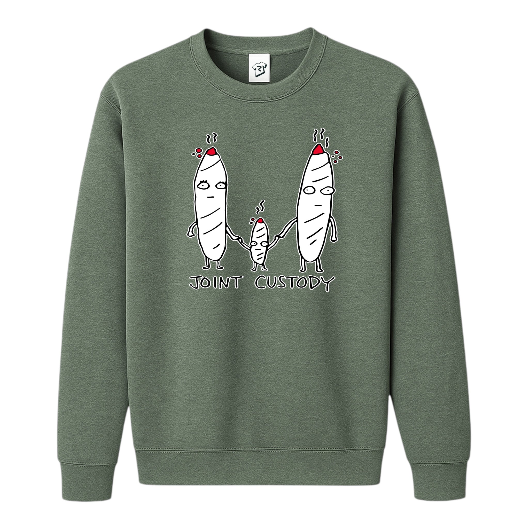 Tees Club crewneck sweatshirt Joint Custody - Sweatshirt Black Size S back view