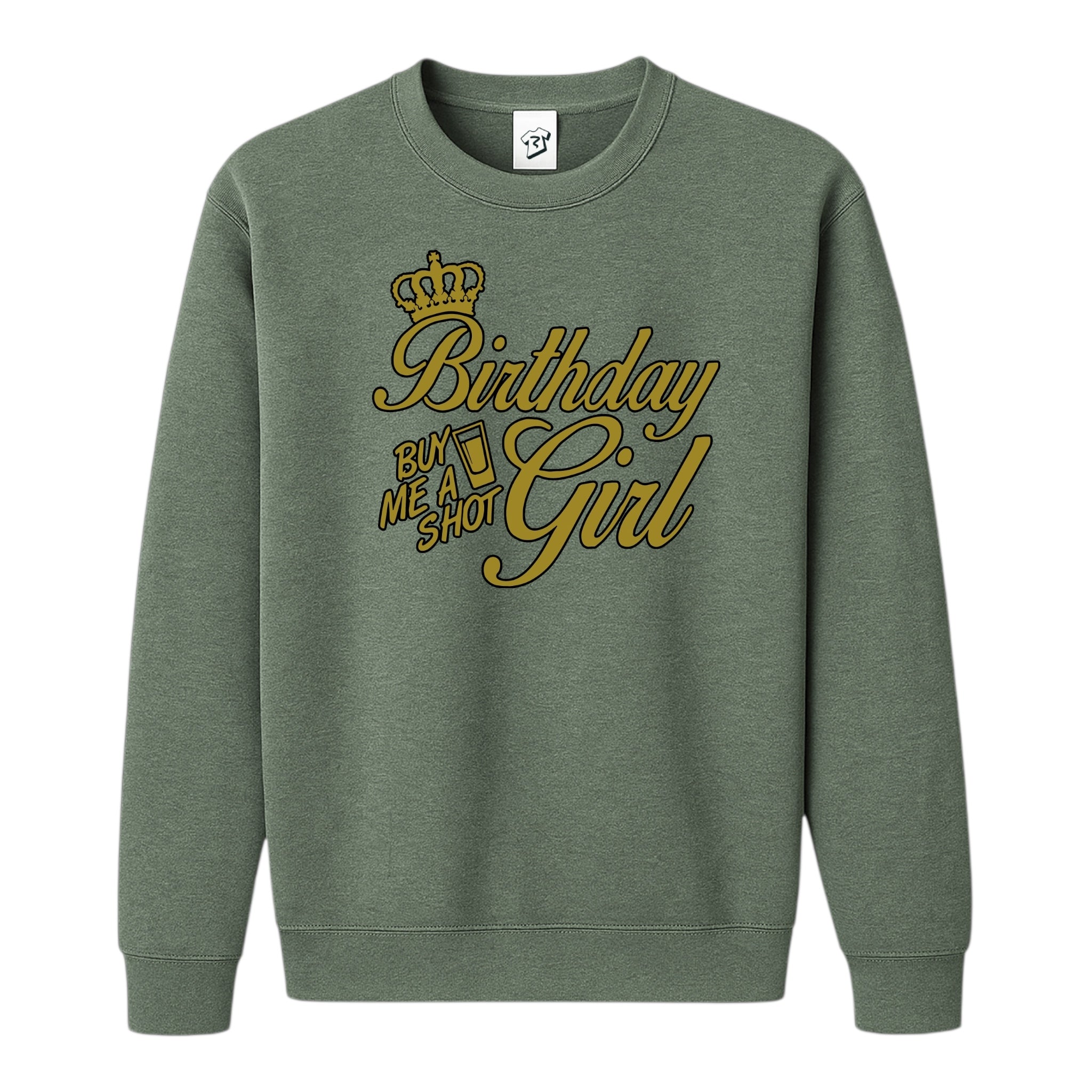 Tees Club crewneck sweatshirt Birthday Girl (Buy Me a Shot) - Sweatshirt Black Size M detail