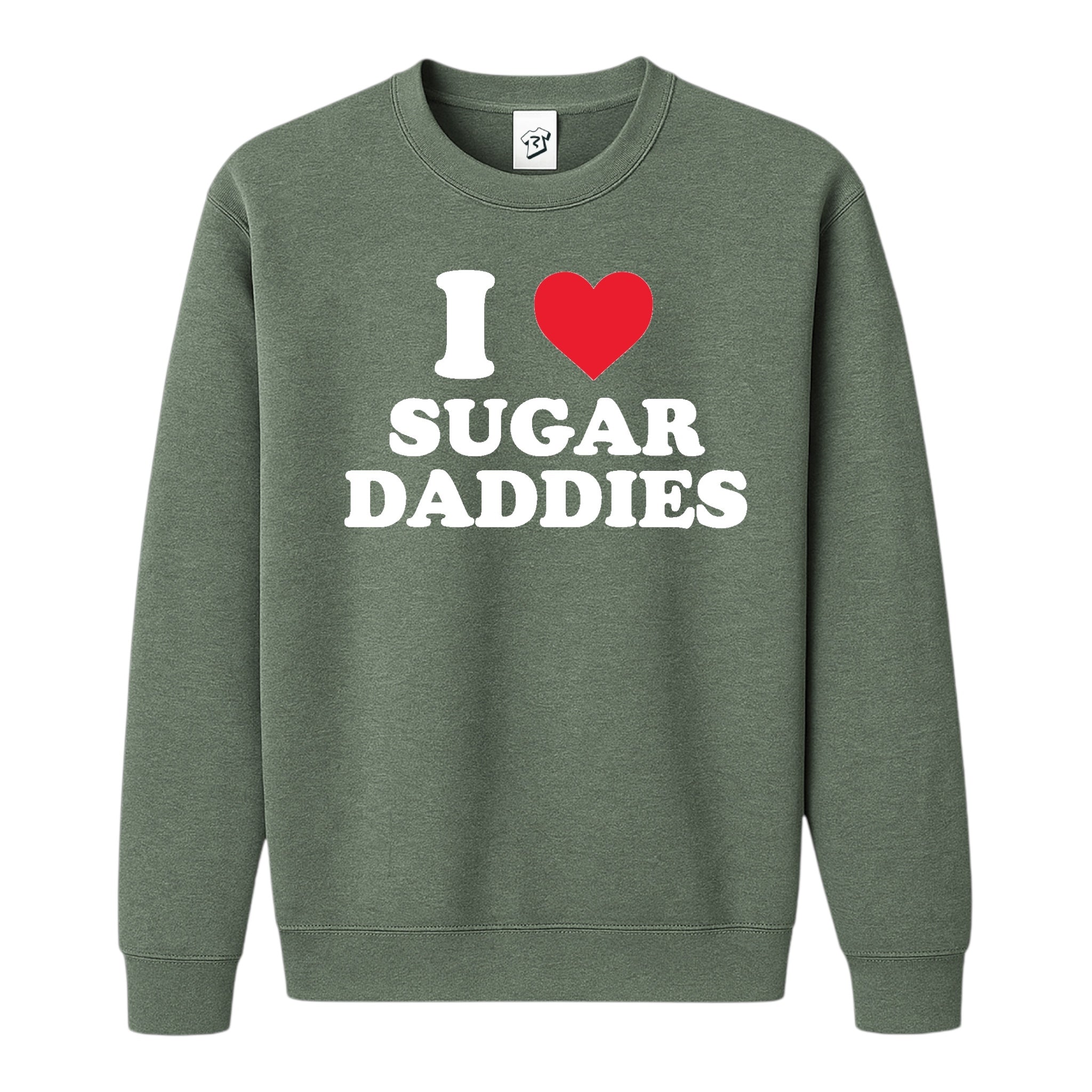 Tees Club crewneck sweatshirt I Love Sugar Daddies - Sweatshirt Black Size M detail
