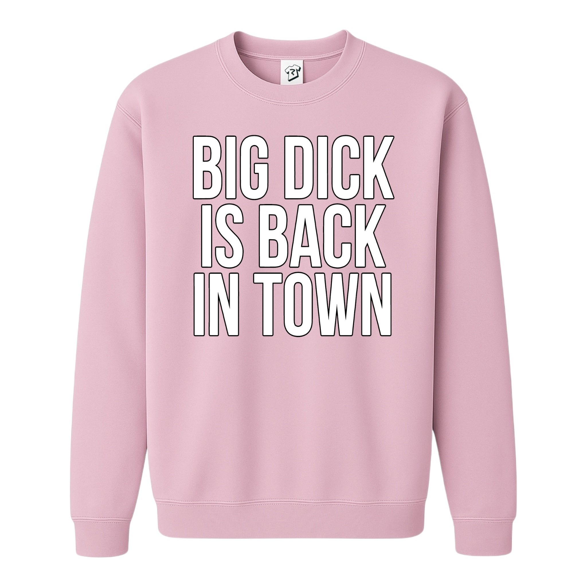 Tees Club crewneck sweatshirt Big Dick Is Back in Town - Sweatshirt Black Size M detail