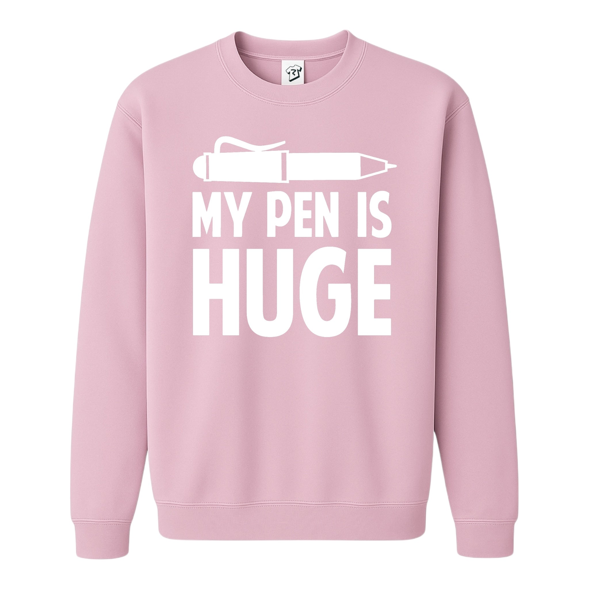 Tees Club crewneck sweatshirt My Pen Is Huge - Sweatshirt Black Size M detail