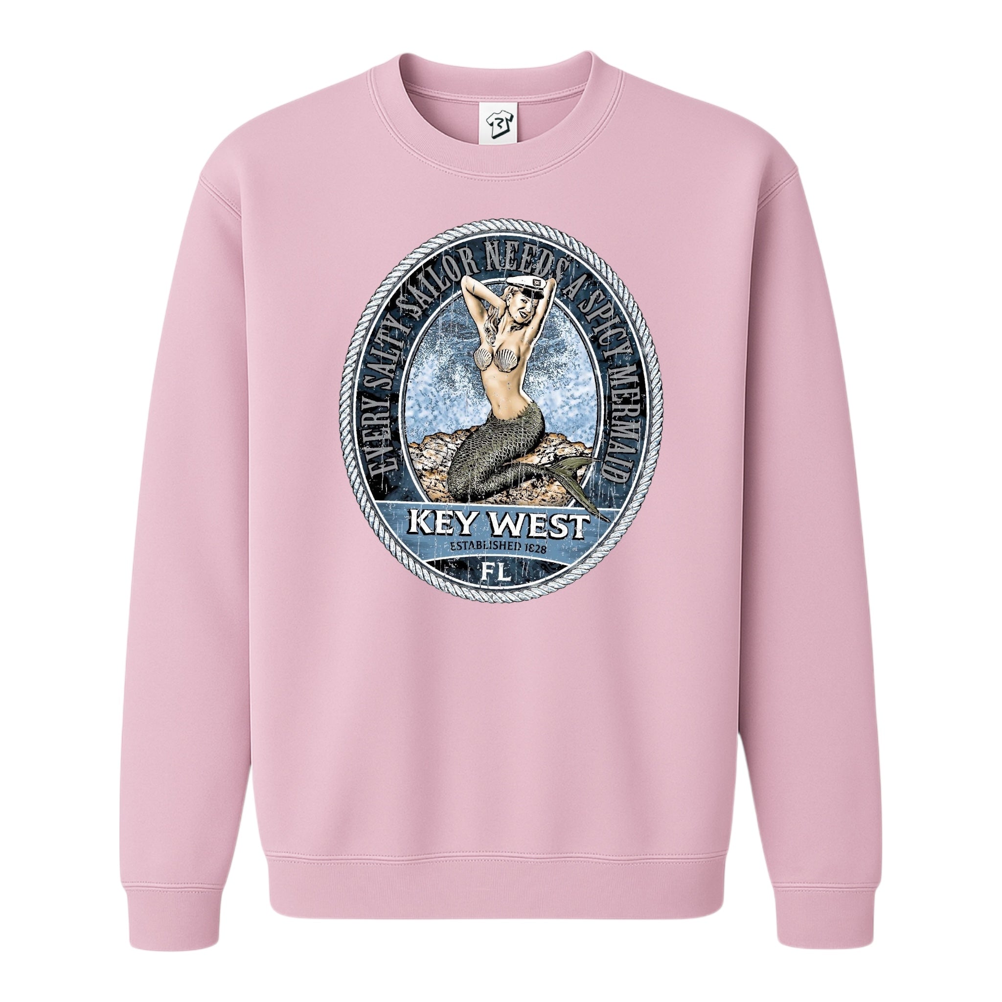 Tees Club crewneck sweatshirt Mermaid KW - Sweatshirt Black Size M detail