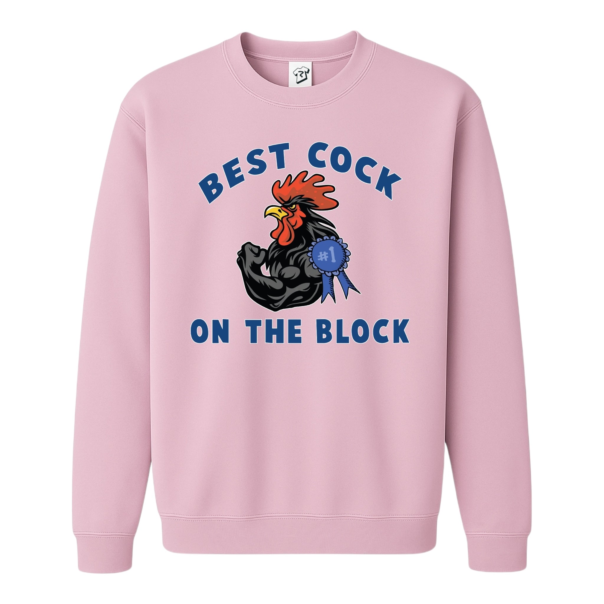 Tees Club crewneck sweatshirt Best Cock On The Block - Sweatshirt Black Size S back view