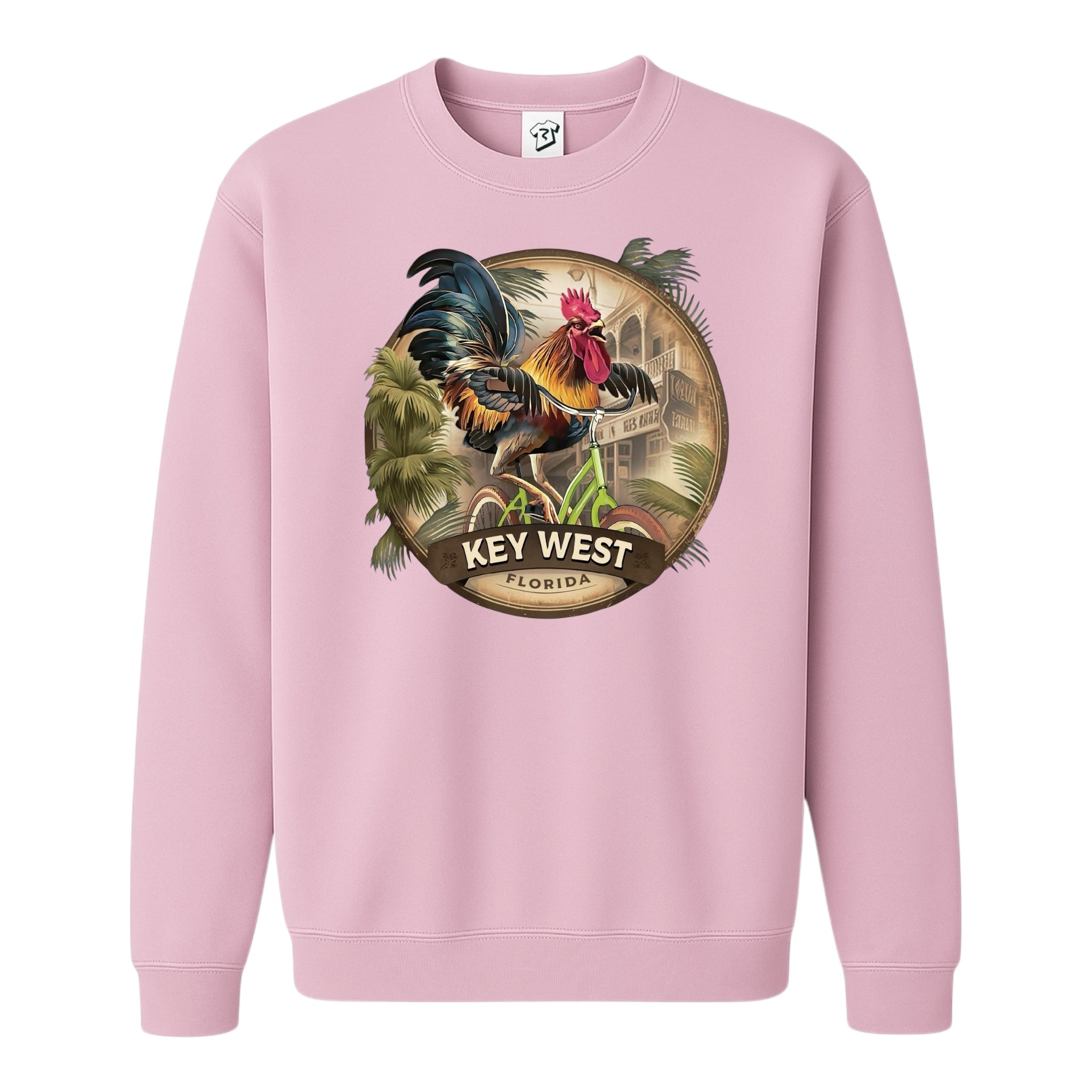 Tees Club crewneck sweatshirt Bike Rooster KW - Sweatshirt Black Size M detail