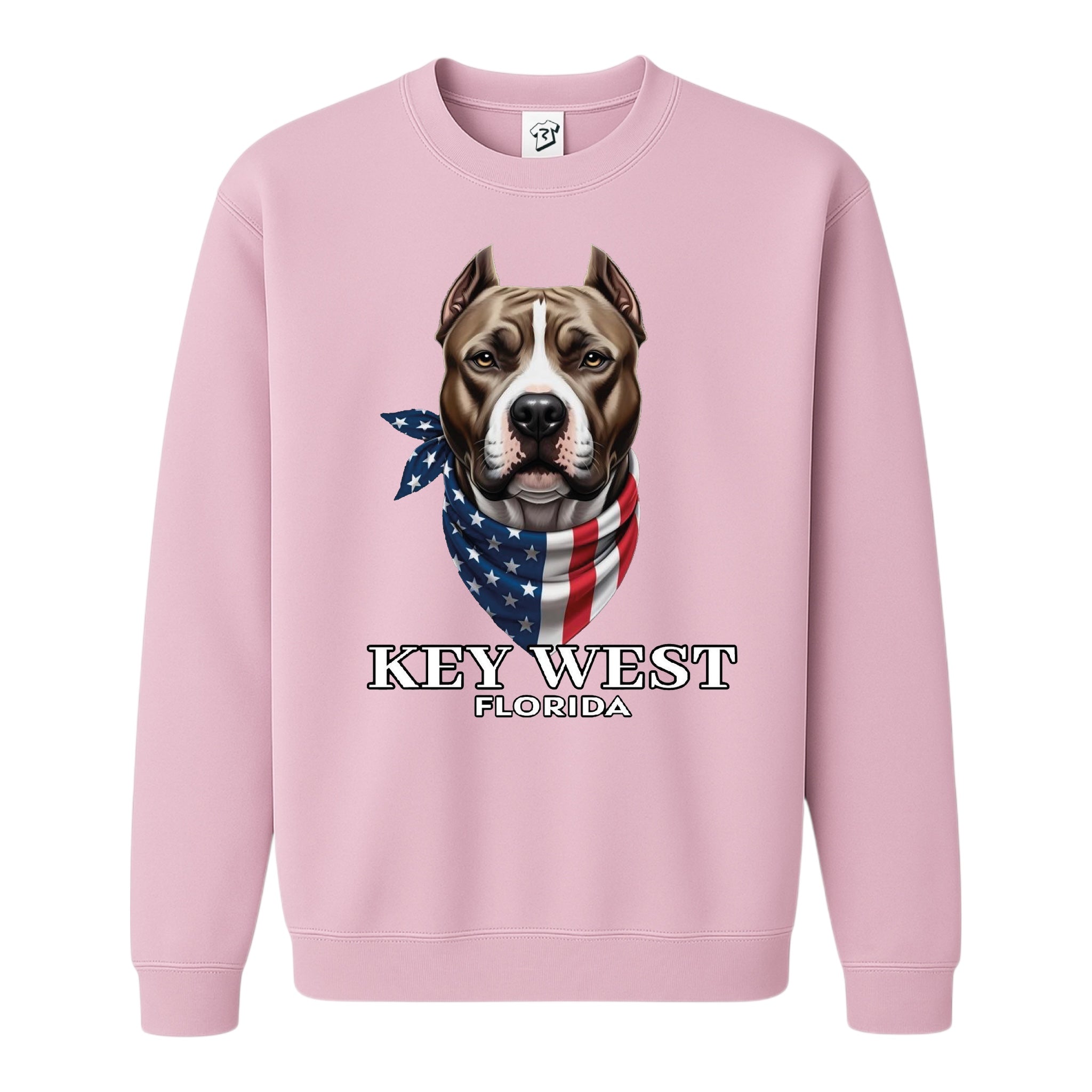 Tees Club crewneck sweatshirt Pitbull KW - Sweatshirt Black Size S front view