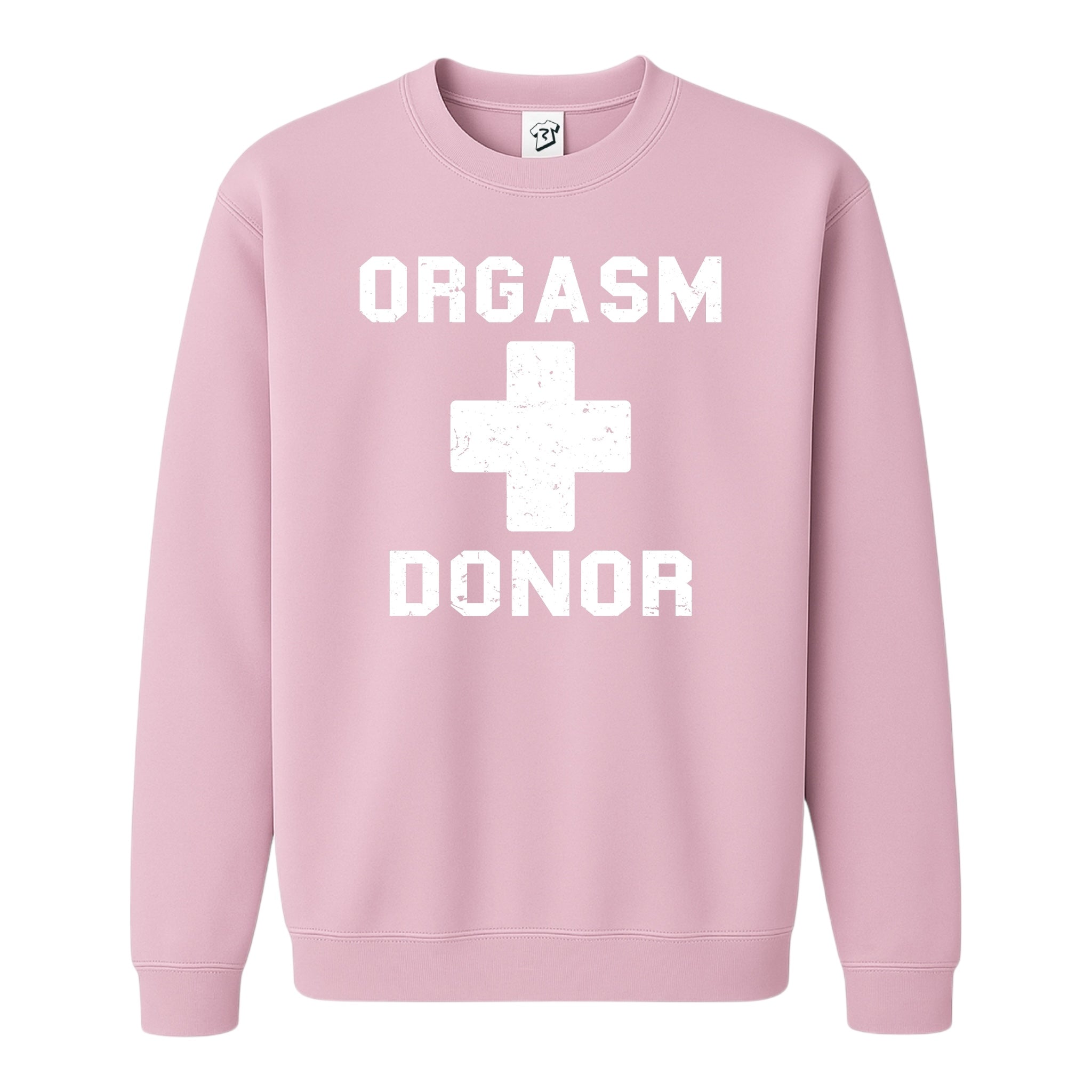 Tees Club crewneck sweatshirt Orgasm Donor - Sweatshirt Black Size M detail