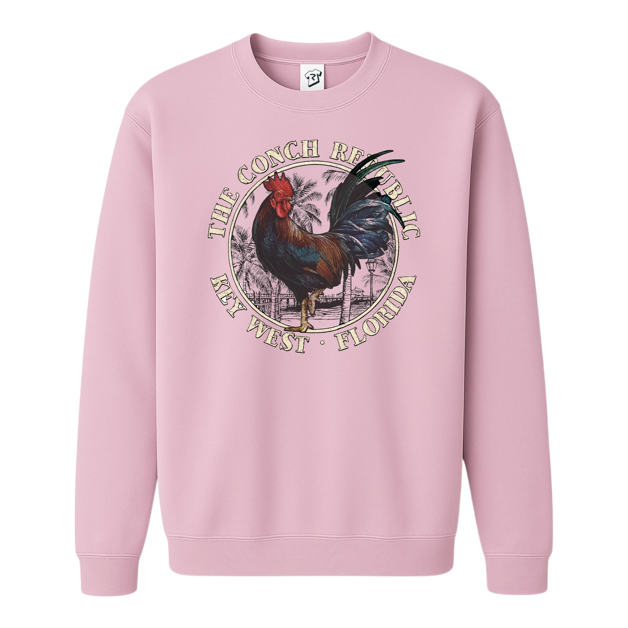 Tees Club crewneck sweatshirt Rooster Conch Rep KW - Sweatshirt Black Size M detail