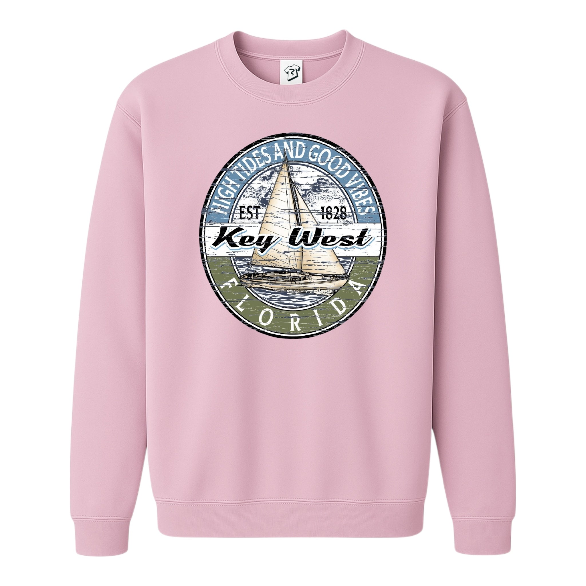 Tees Club crewneck sweatshirt Sail Boat KW - Sweatshirt Black Size M detail