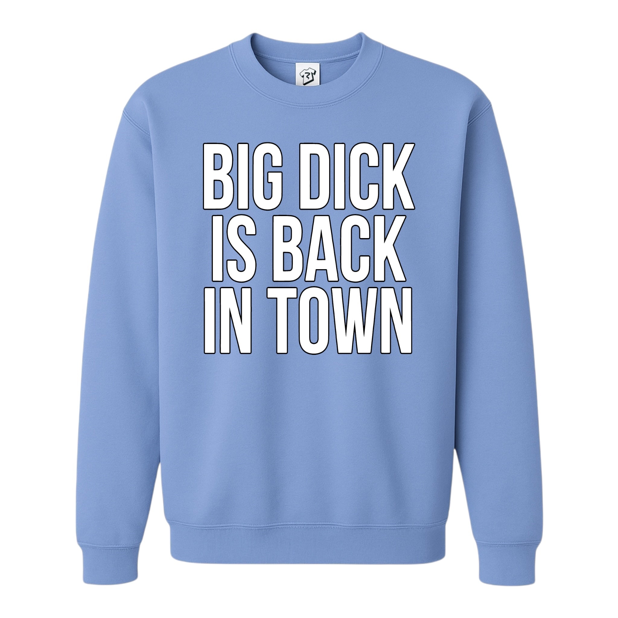 Tees Club crewneck sweatshirt Big Dick Is Back in Town - Sweatshirt Black Size M detail