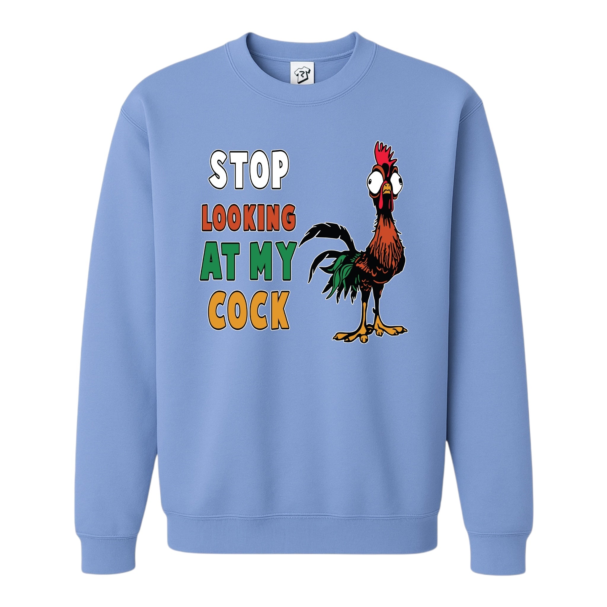 Tees Club crewneck sweatshirt Stop Looking At My Cock - Sweatshirt Black Size M detail