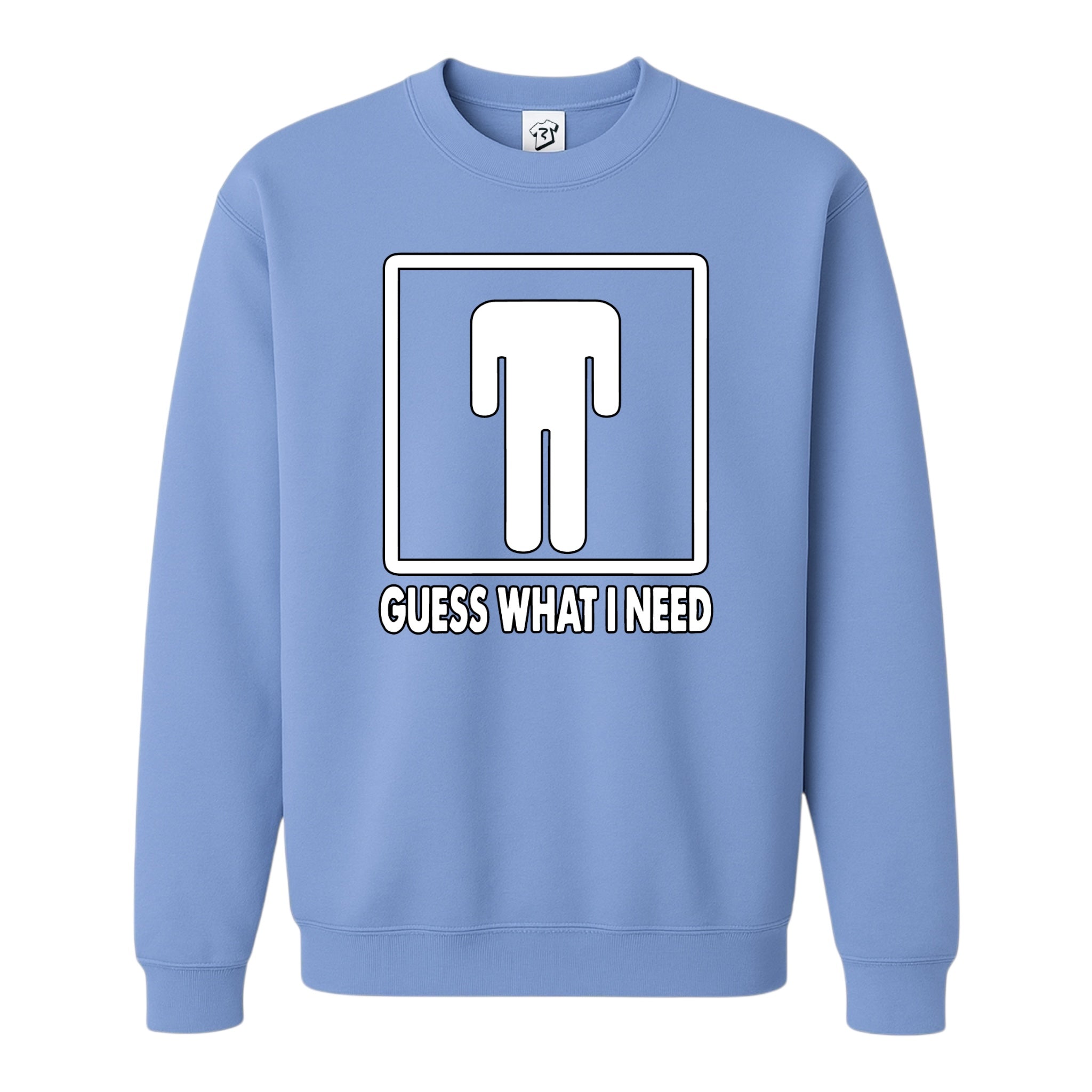 Tees Club crewneck sweatshirt Guess What I Need - Sweatshirt Black Size M detail