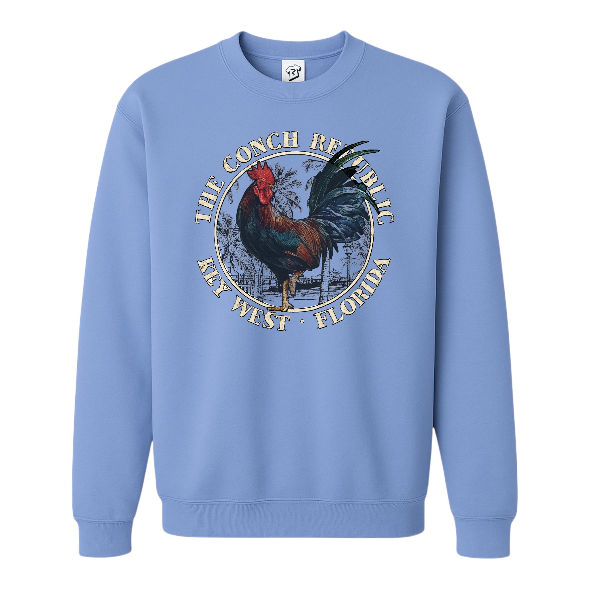 Tees Club crewneck sweatshirt Rooster Conch Rep KW - Sweatshirt Black Size M detail