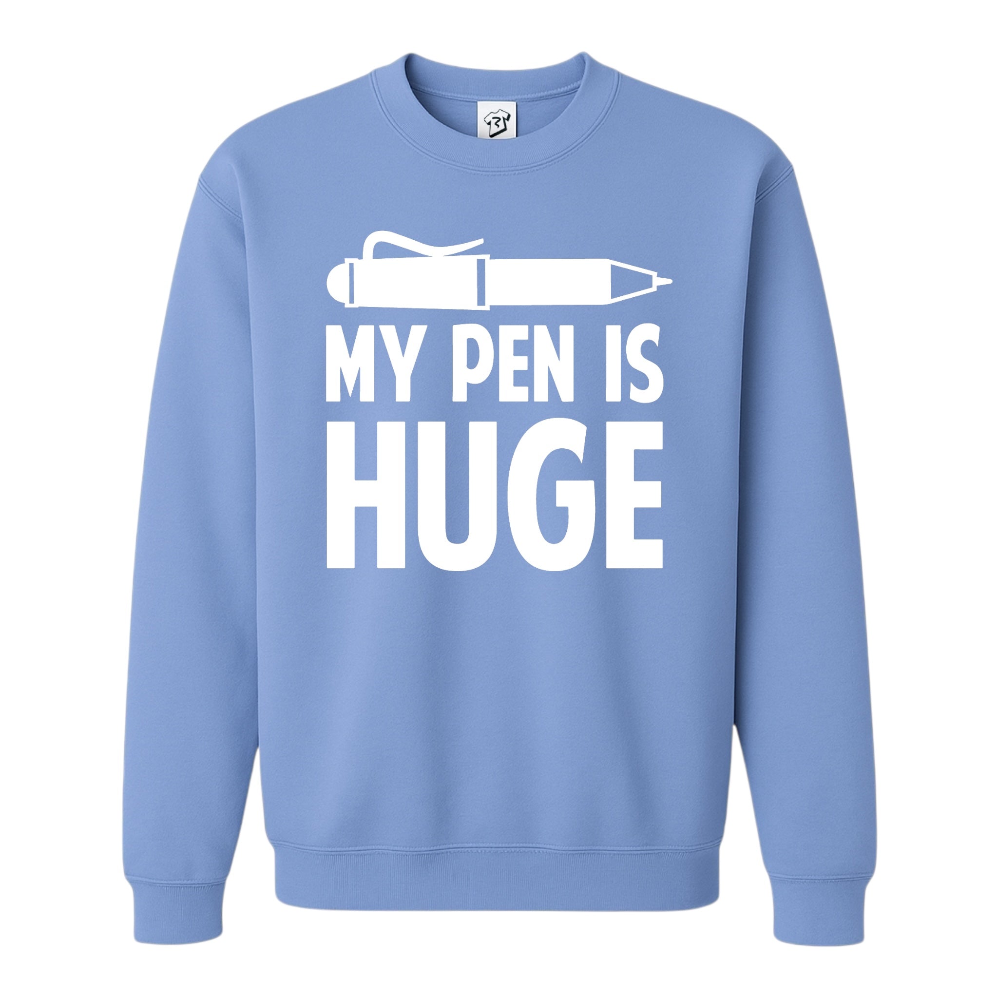 Tees Club crewneck sweatshirt My Pen Is Huge - Sweatshirt Black Size M detail