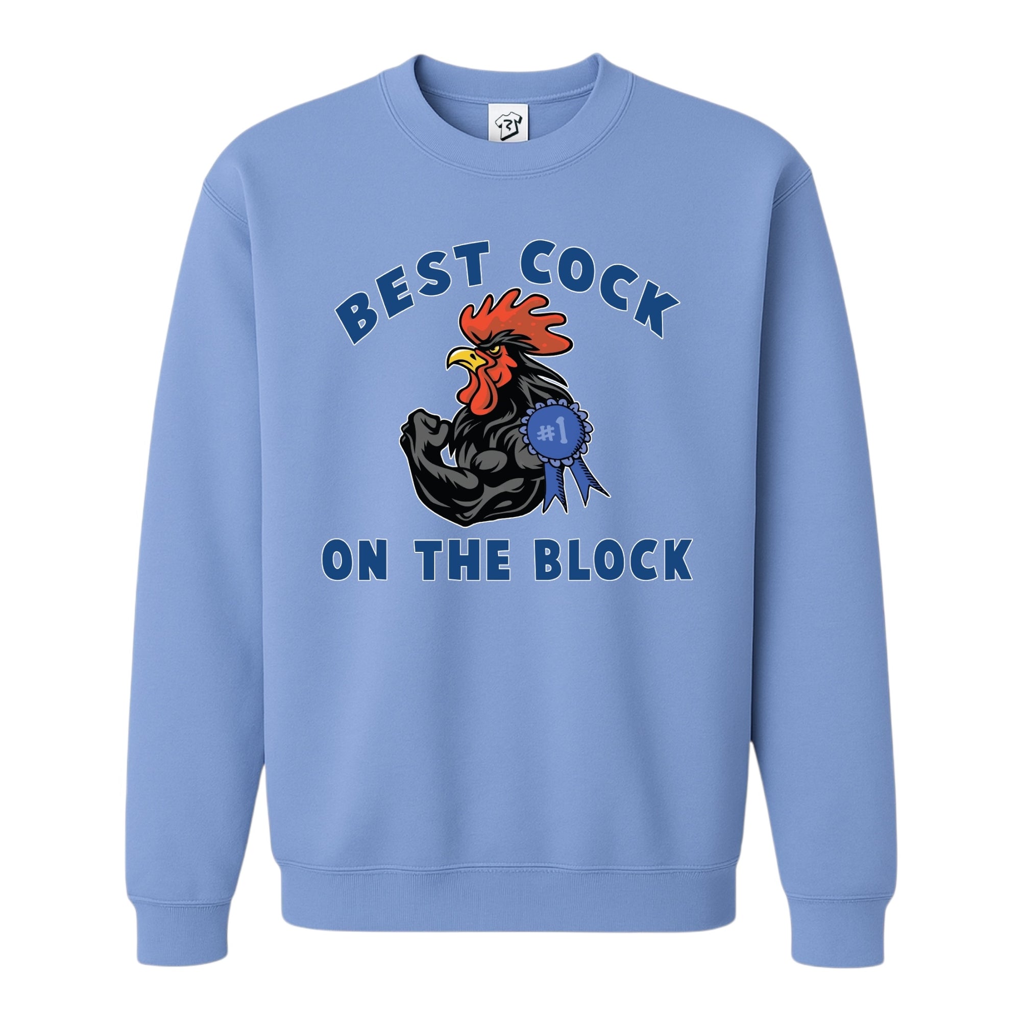 Tees Club crewneck sweatshirt Best Cock On The Block - Sweatshirt Black Size S front view