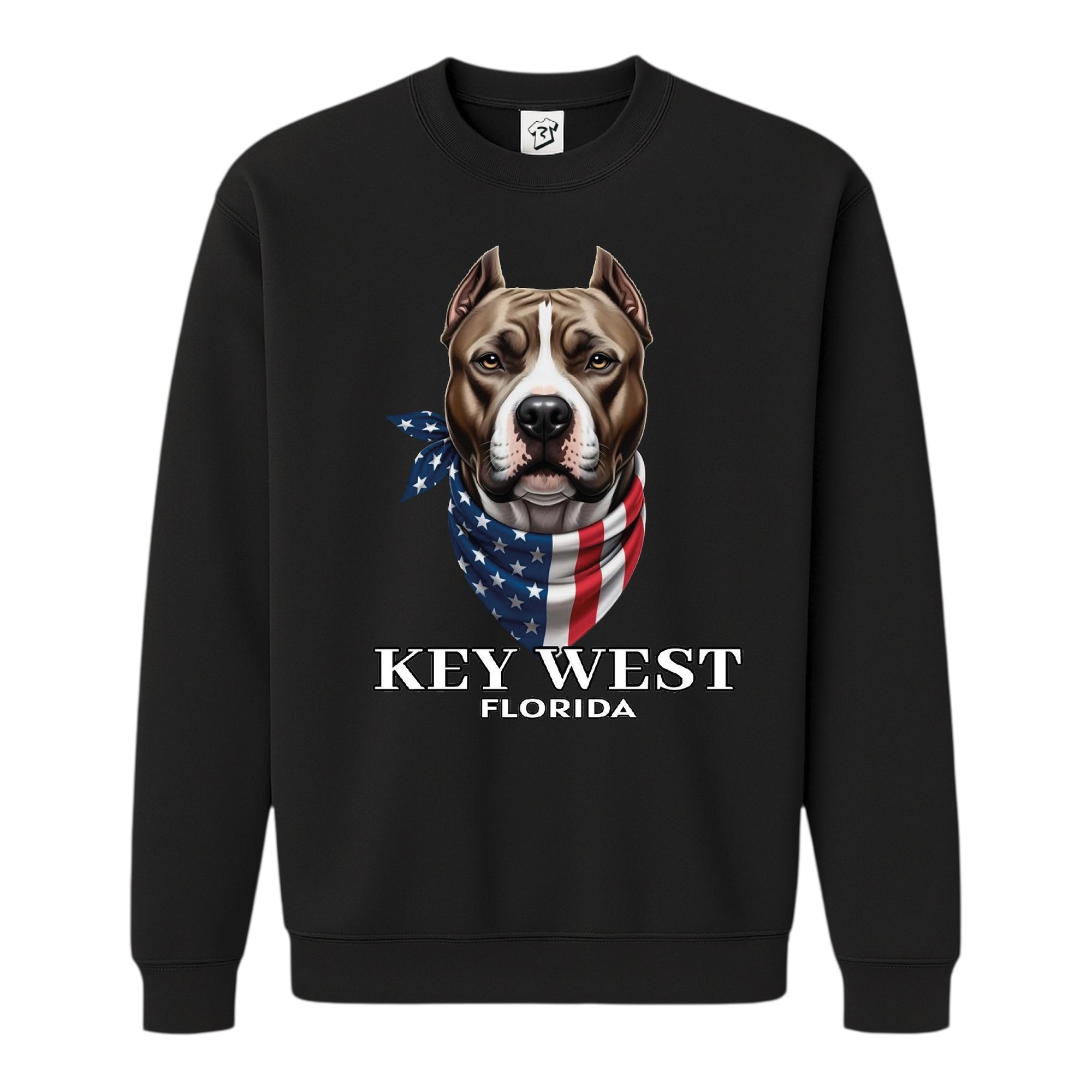 Tees Club crewneck sweatshirt Pitbull KW - Sweatshirt Black Size S back view