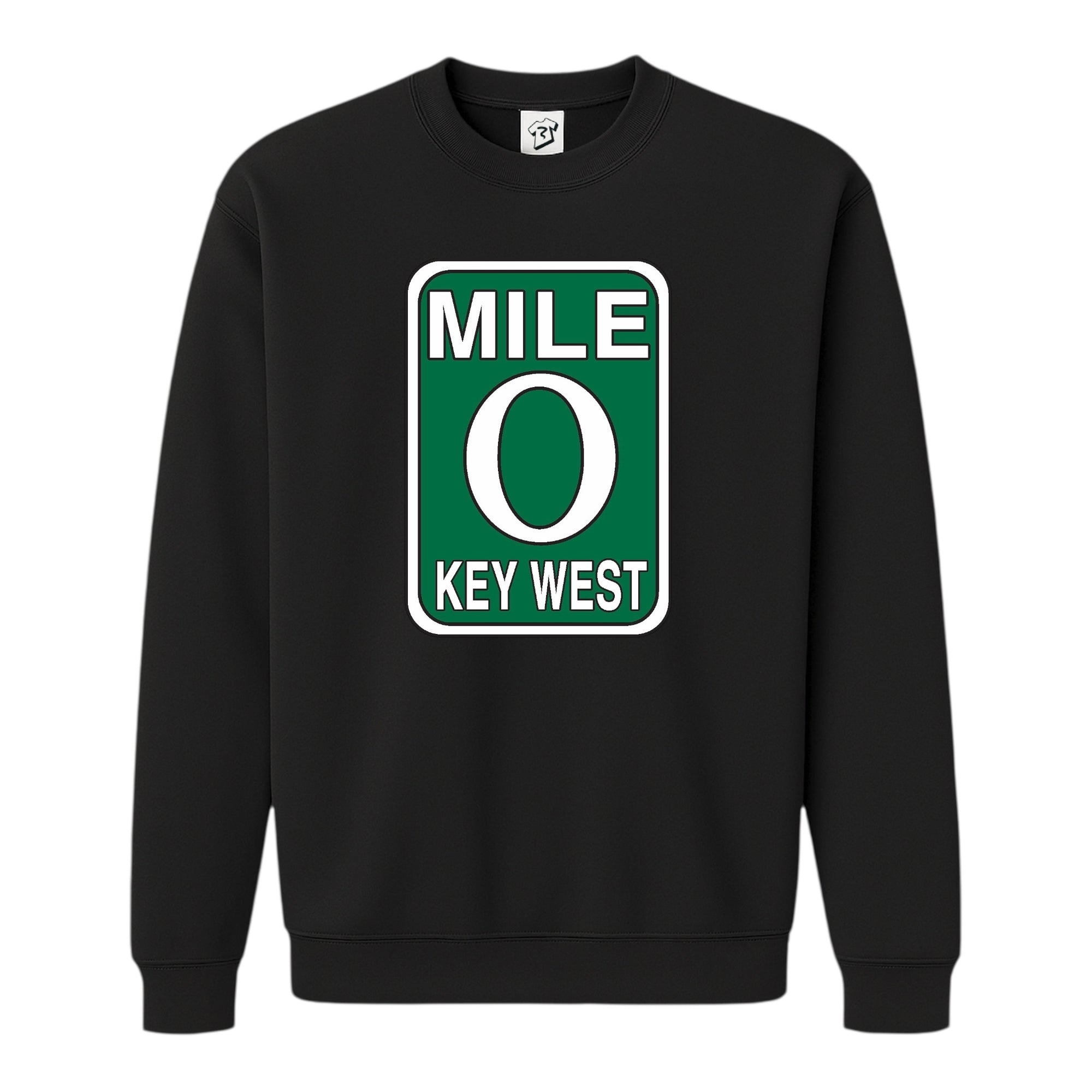 Tees Club crewneck sweatshirt Mile 0 KW - Sweatshirt Black Size S back view