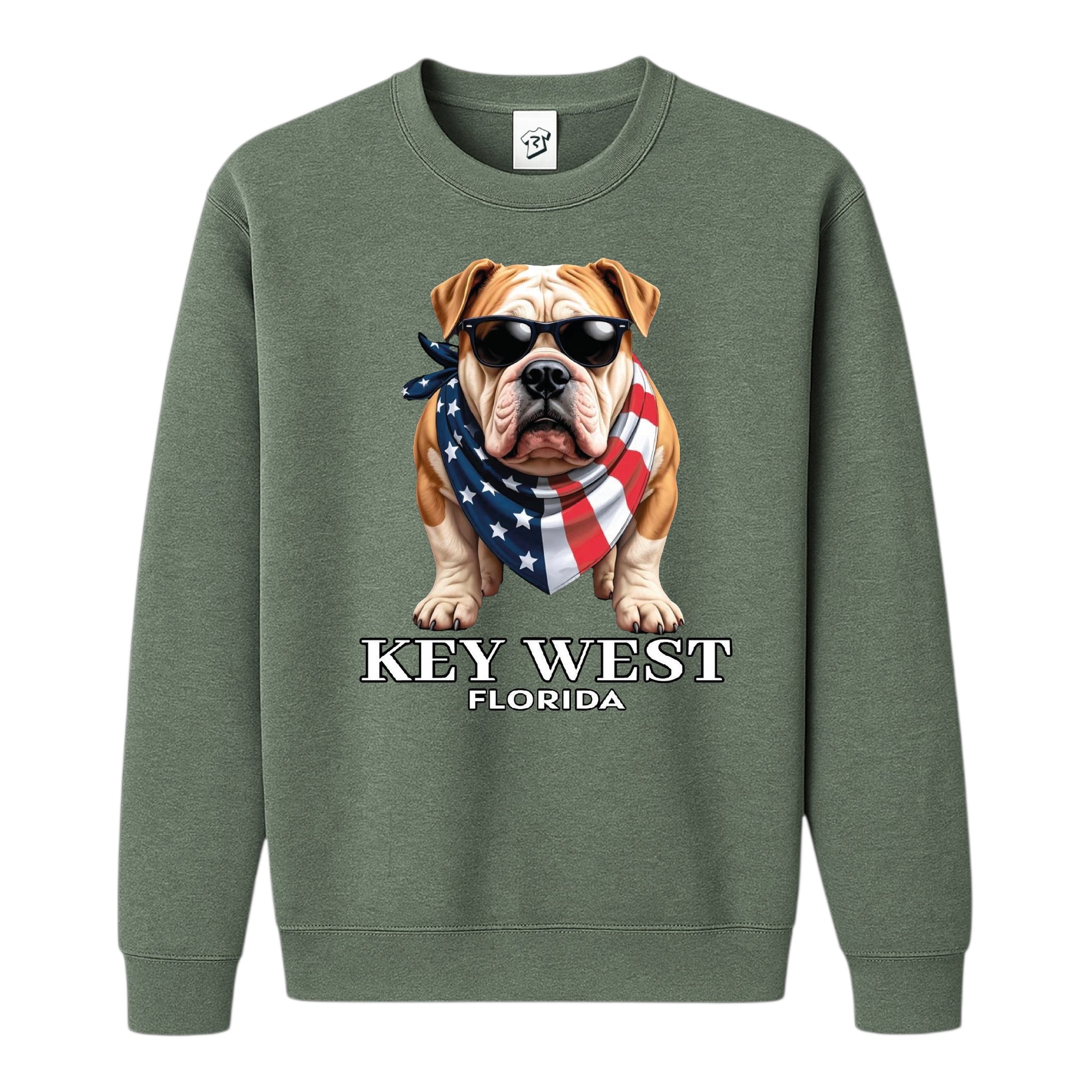 Tees Club crewneck sweatshirt Bulldog KW - Sweatshirt Black Size S back view