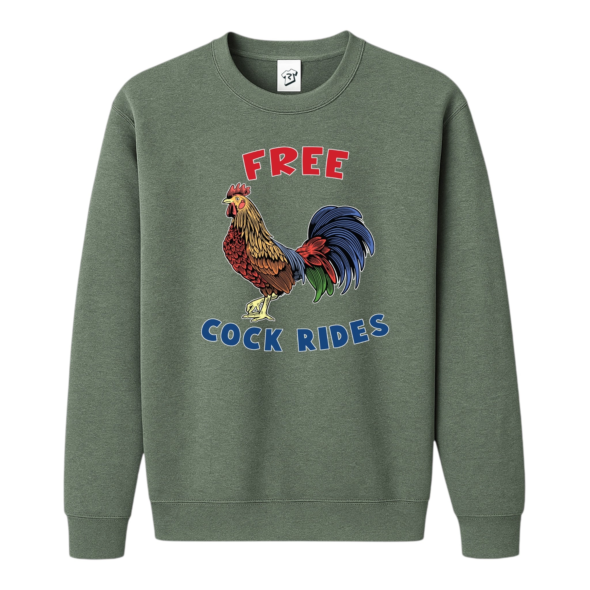 Tees Club crewneck sweatshirt Free Cock Rides - Sweatshirt Black Size M detail