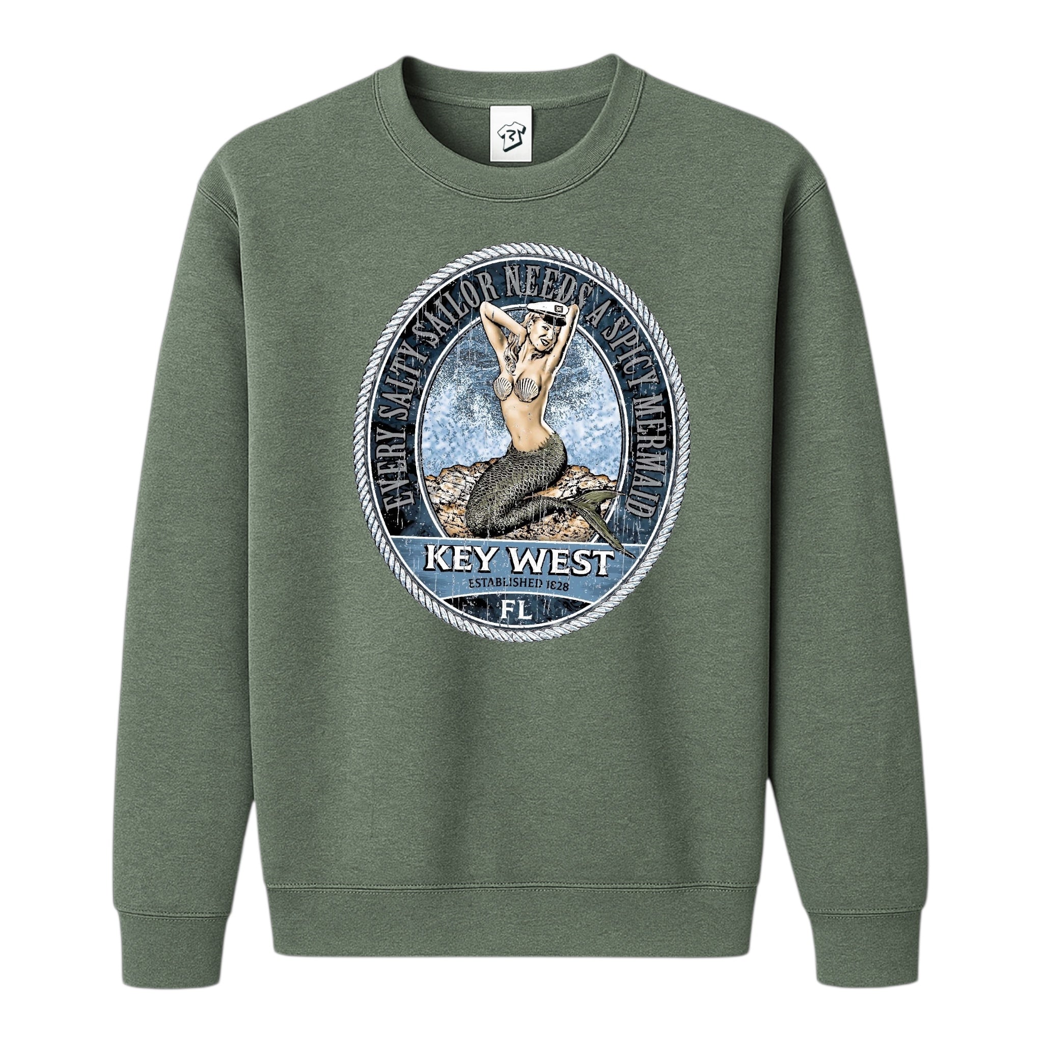 Tees Club crewneck sweatshirt Mermaid KW - Sweatshirt Black Size M detail