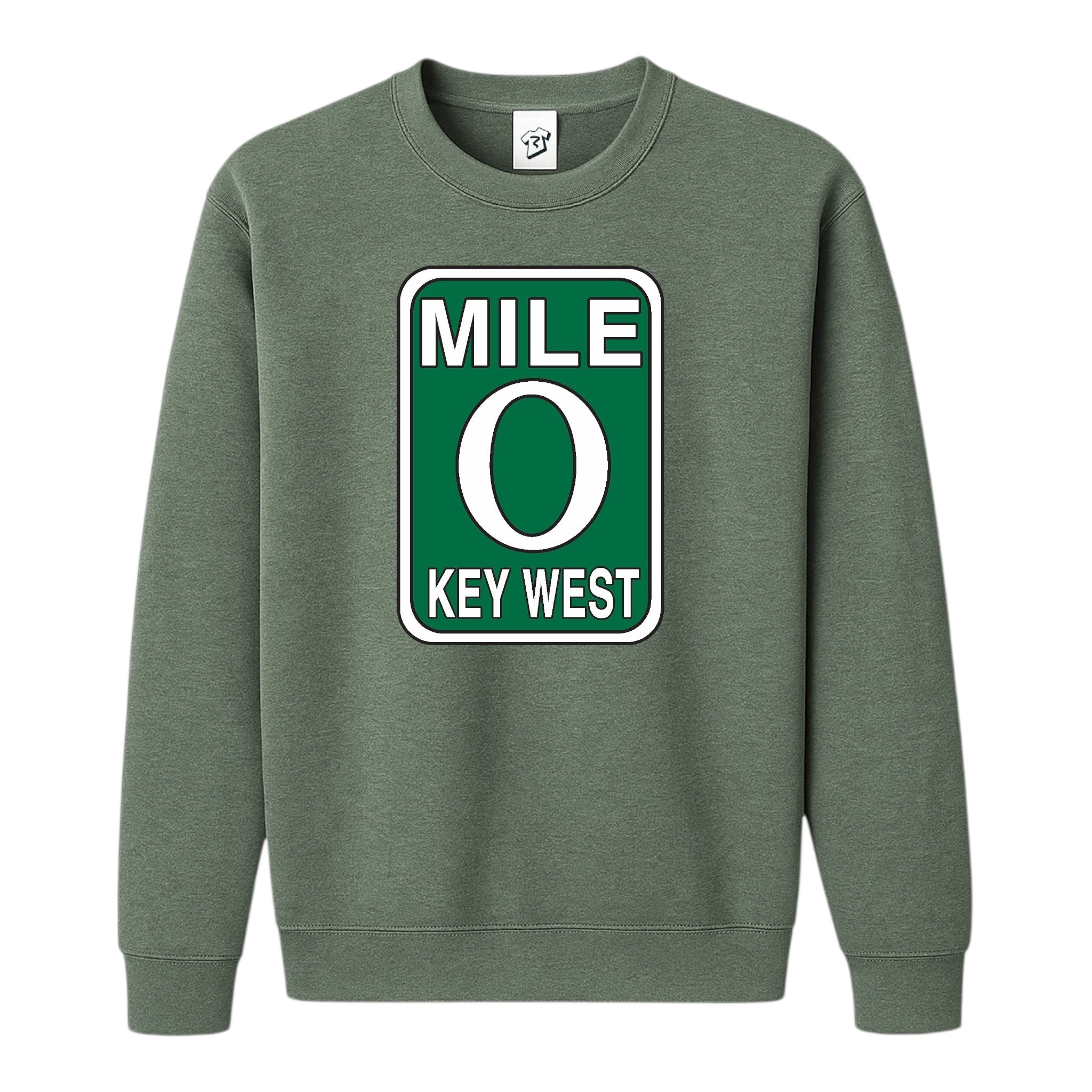 Tees Club crewneck sweatshirt Mile 0 KW - Sweatshirt Black Size S front view