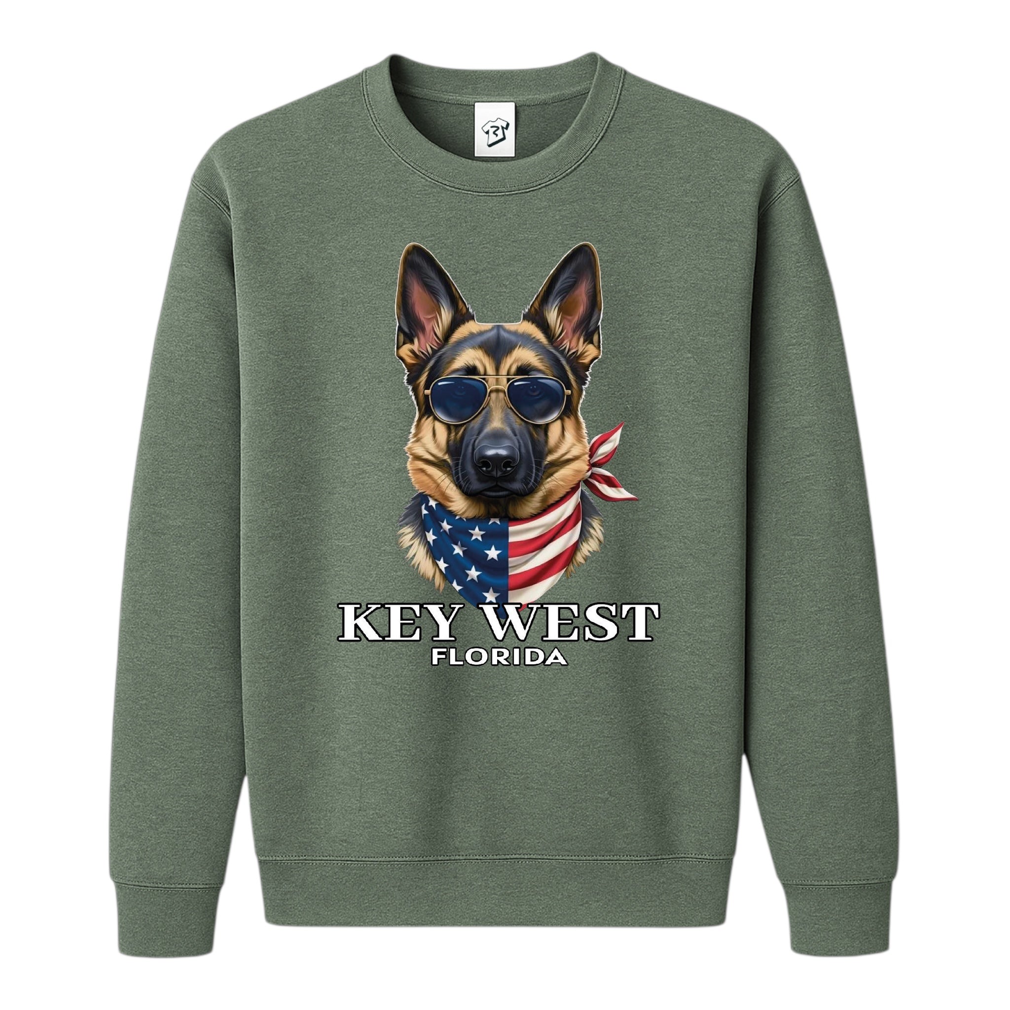 Tees Club crewneck sweatshirt German Shepherd KW - Sweatshirt Black Size M detail