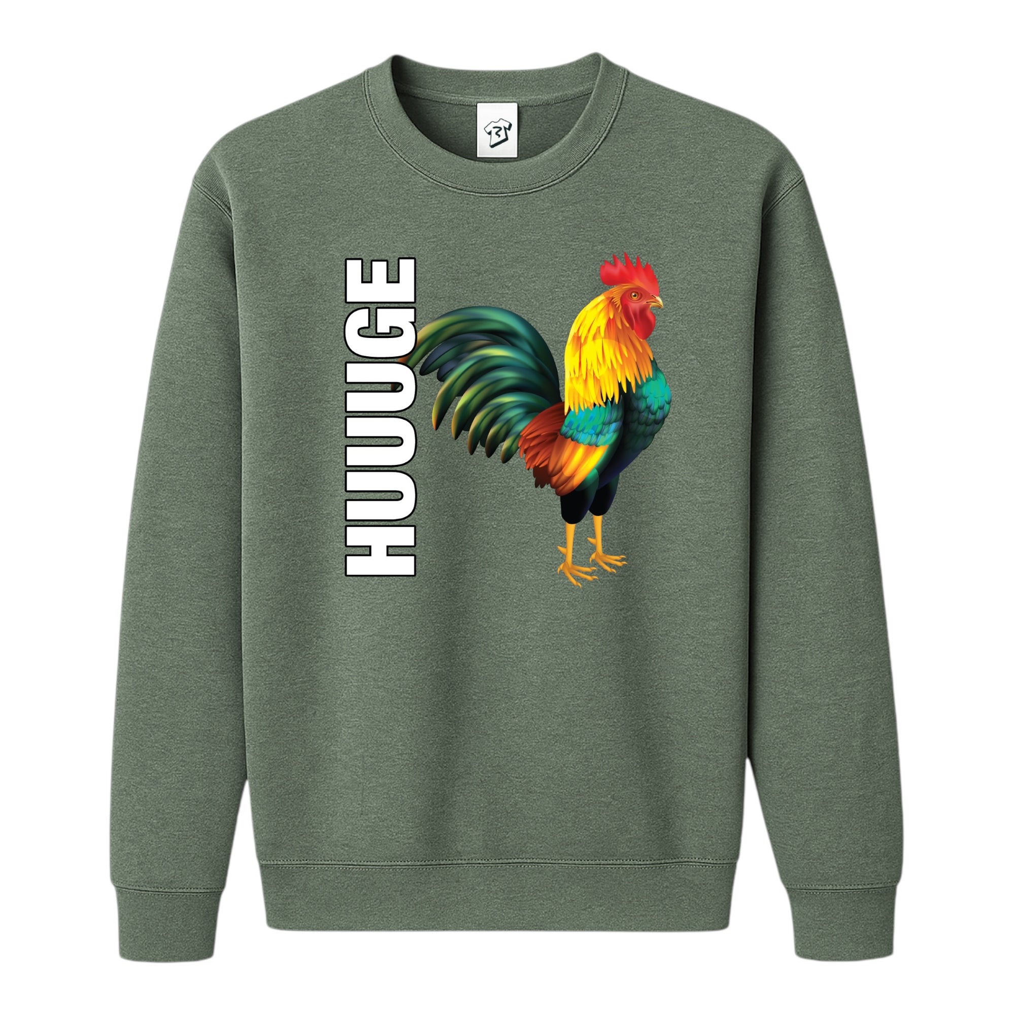 Tees Club crewneck sweatshirt Huge Cock - Sweatshirt Black Size S back view