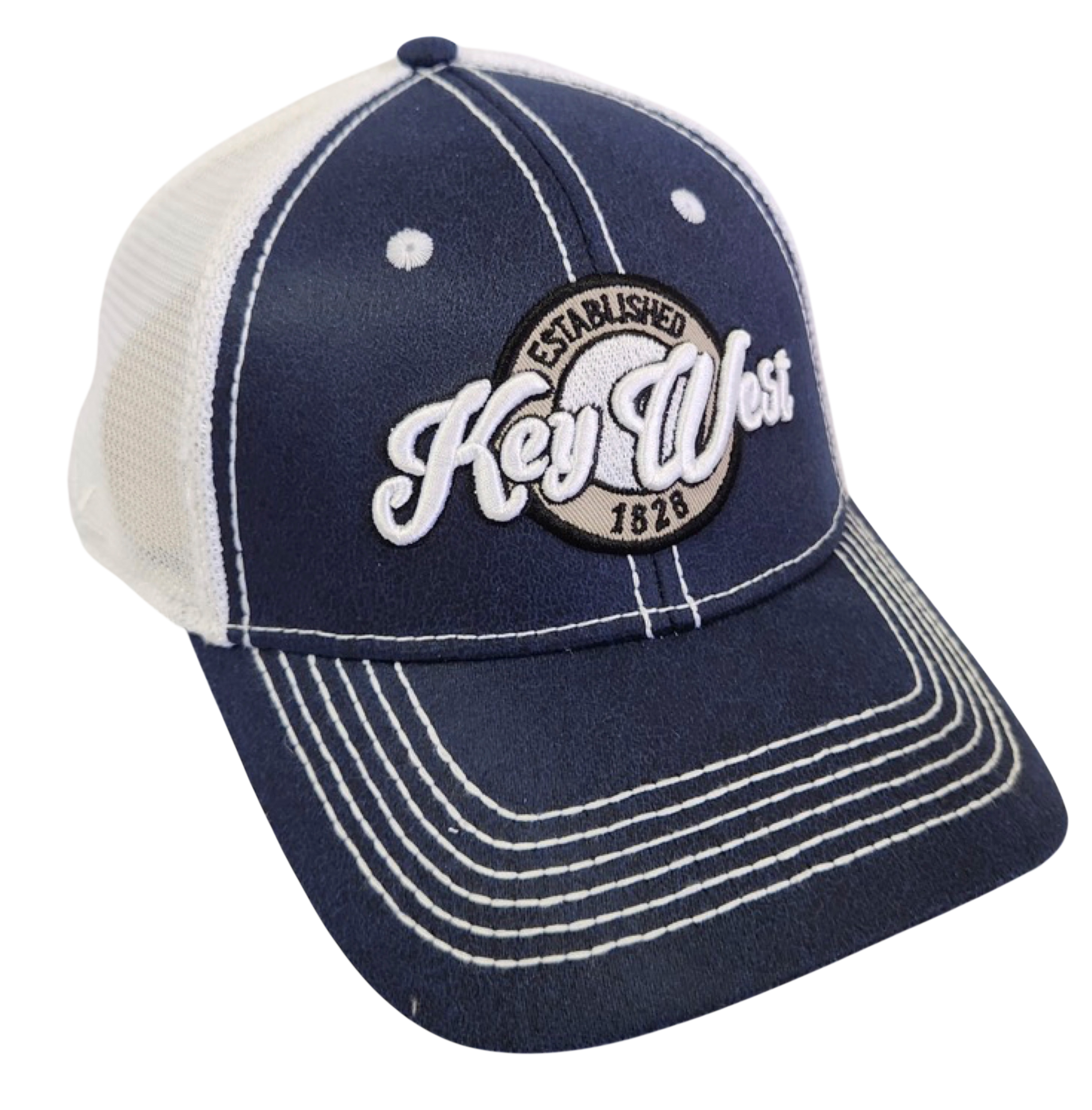 Tees Club baseball cap Key West Navy Trucker - Baseball Cap KW detail