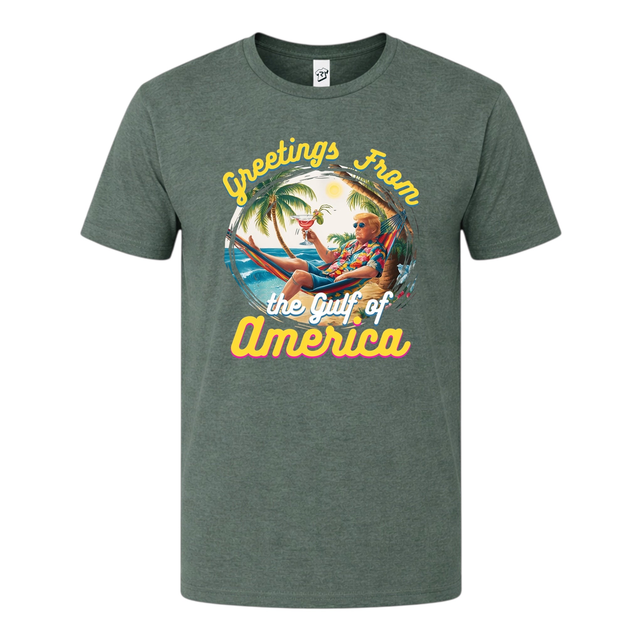 Tees Club graphic tee Greetings From Gulf of America - Premium Tee Black Size L detail