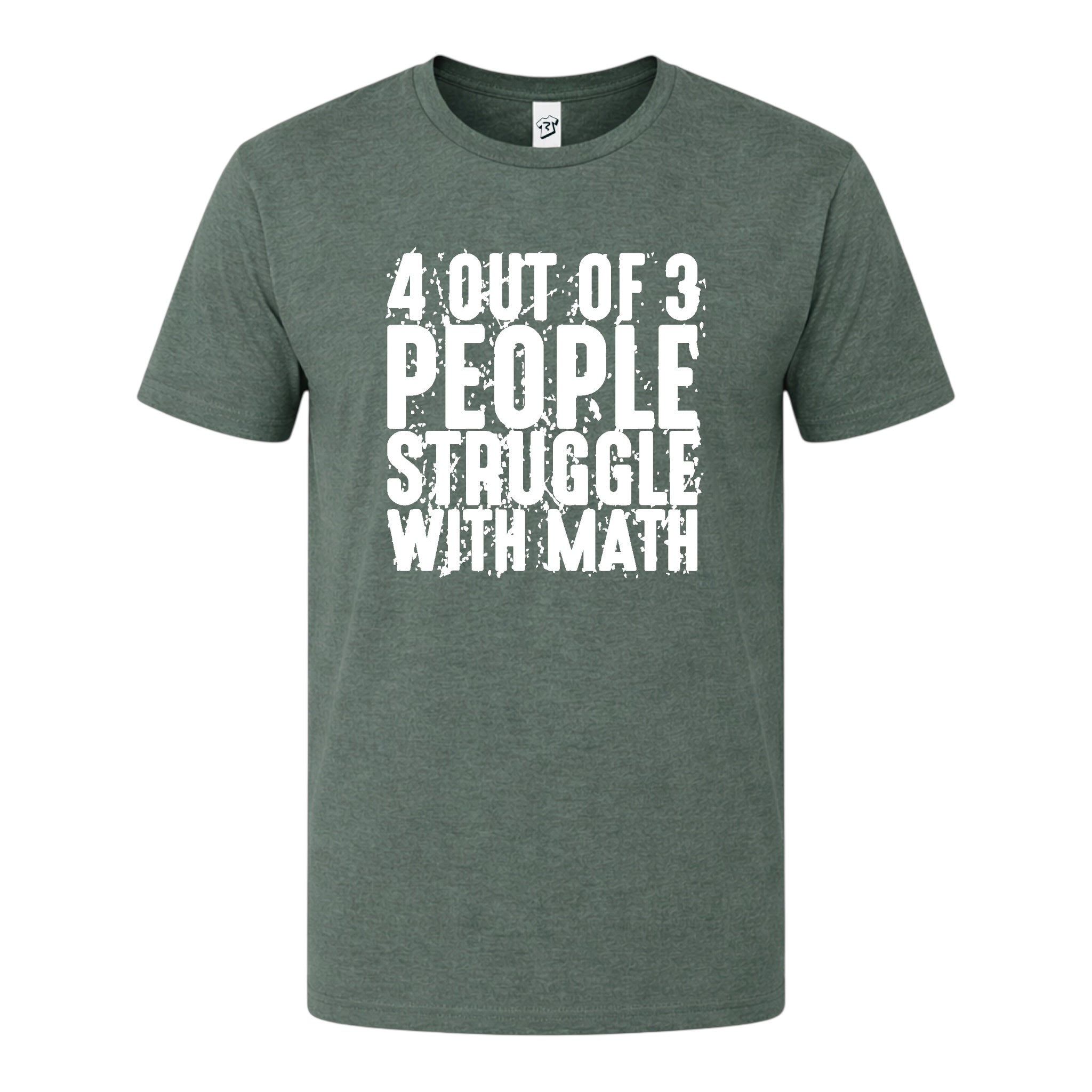 Tees Club graphic tee 4 Out of 3 People Struggle With Math - Premium Tee Black Size L detail