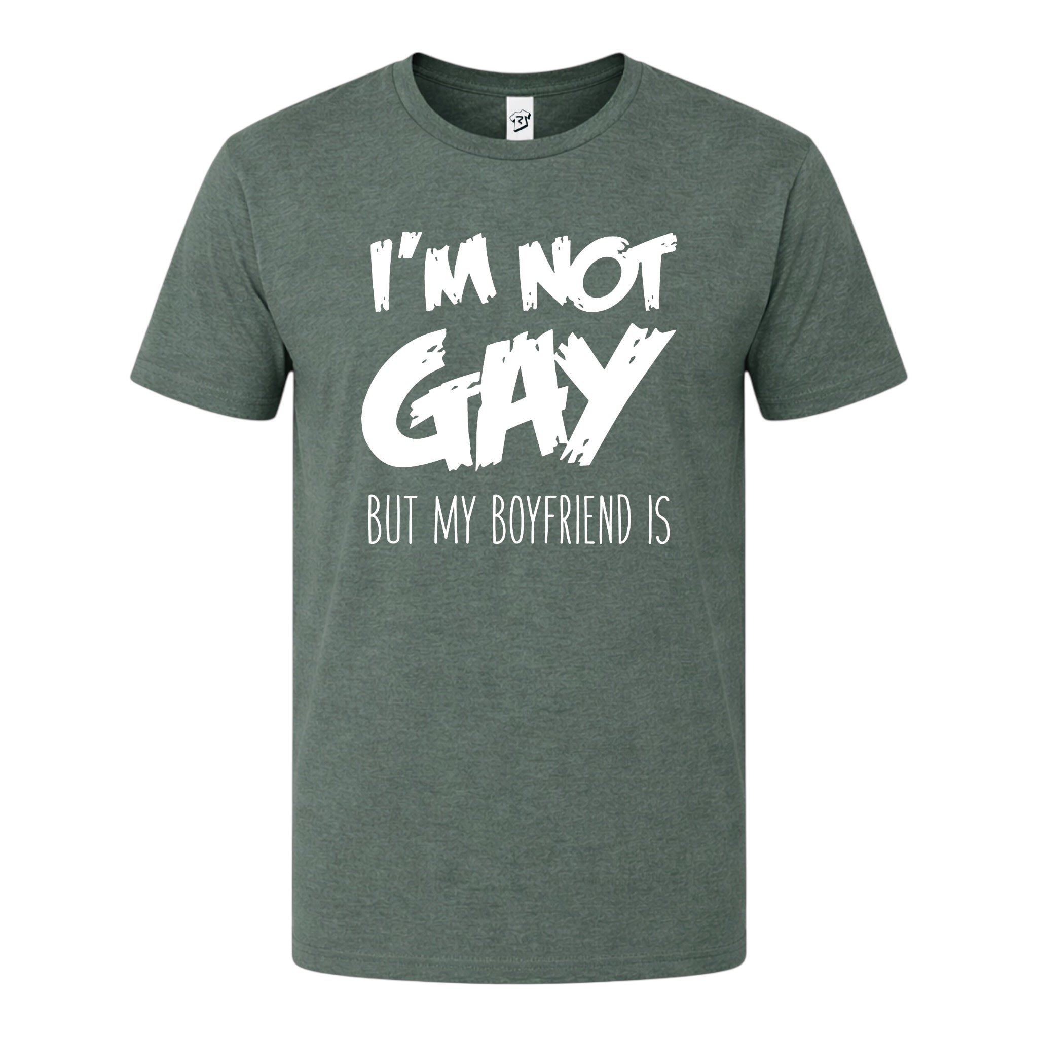 Tees Club graphic tee I'm Not Gay But My Boyfriend Is - Premium Tee Black Size L detail