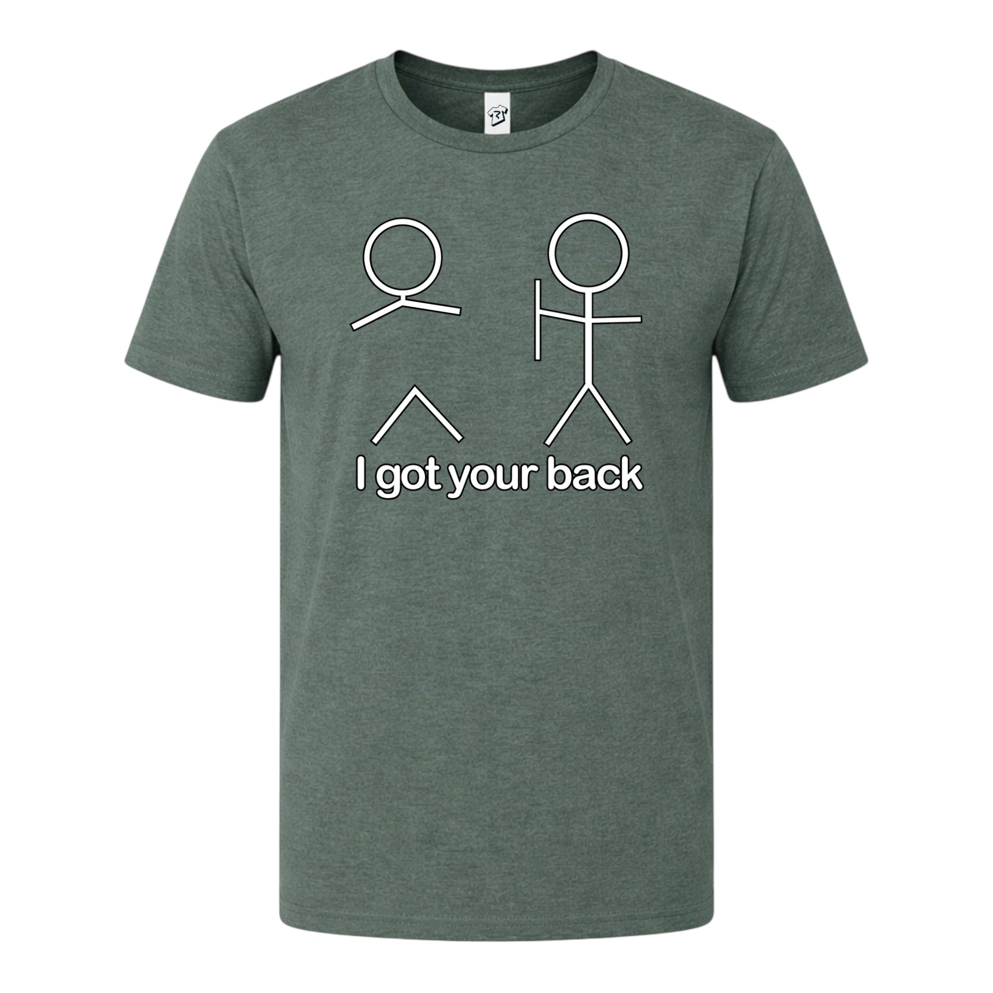 Tees Club graphic tee I Got Your Back - Premium Tee Black Size L detail