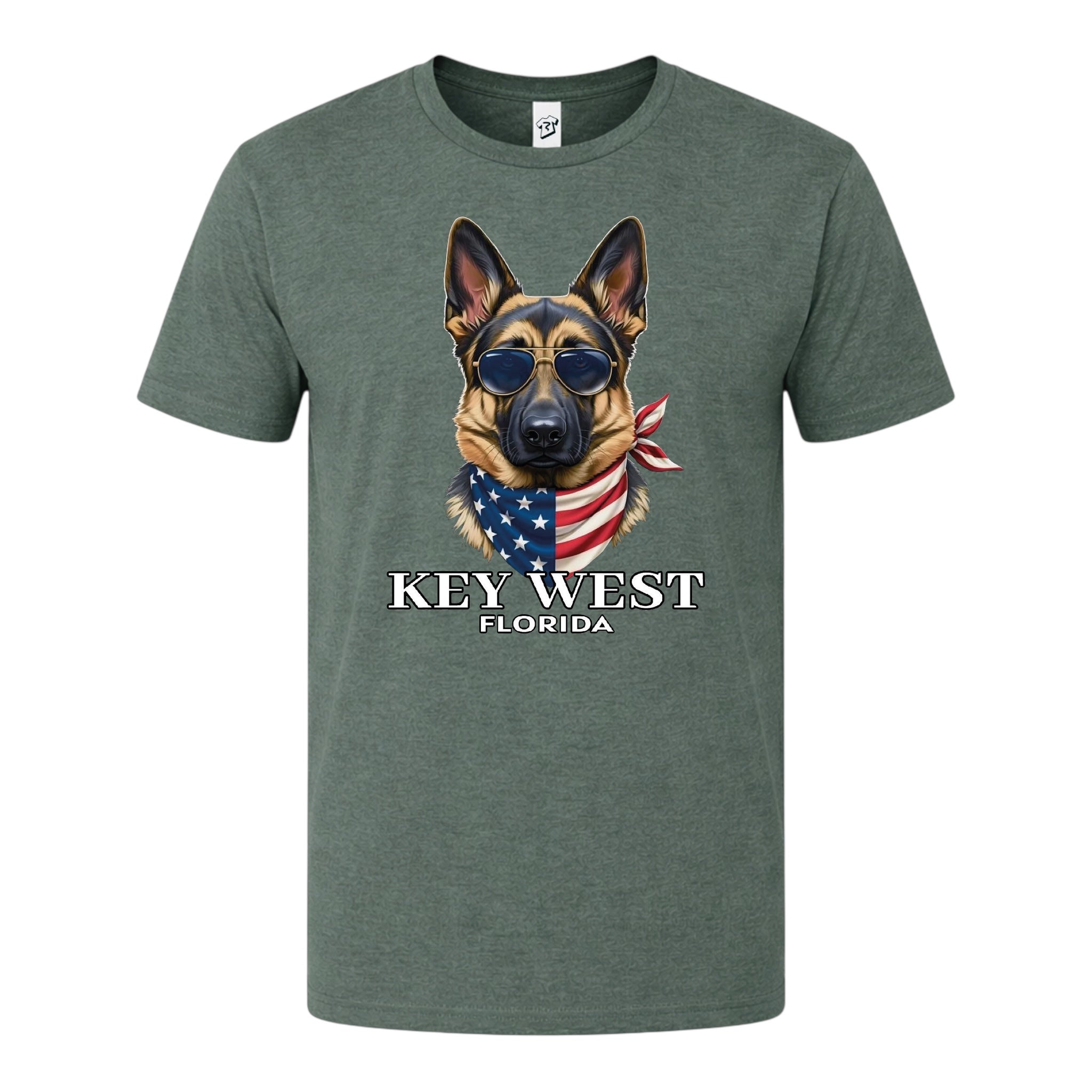 Tees Club graphic tee German Shepherd KW - Premium Tee Black Size XL detail