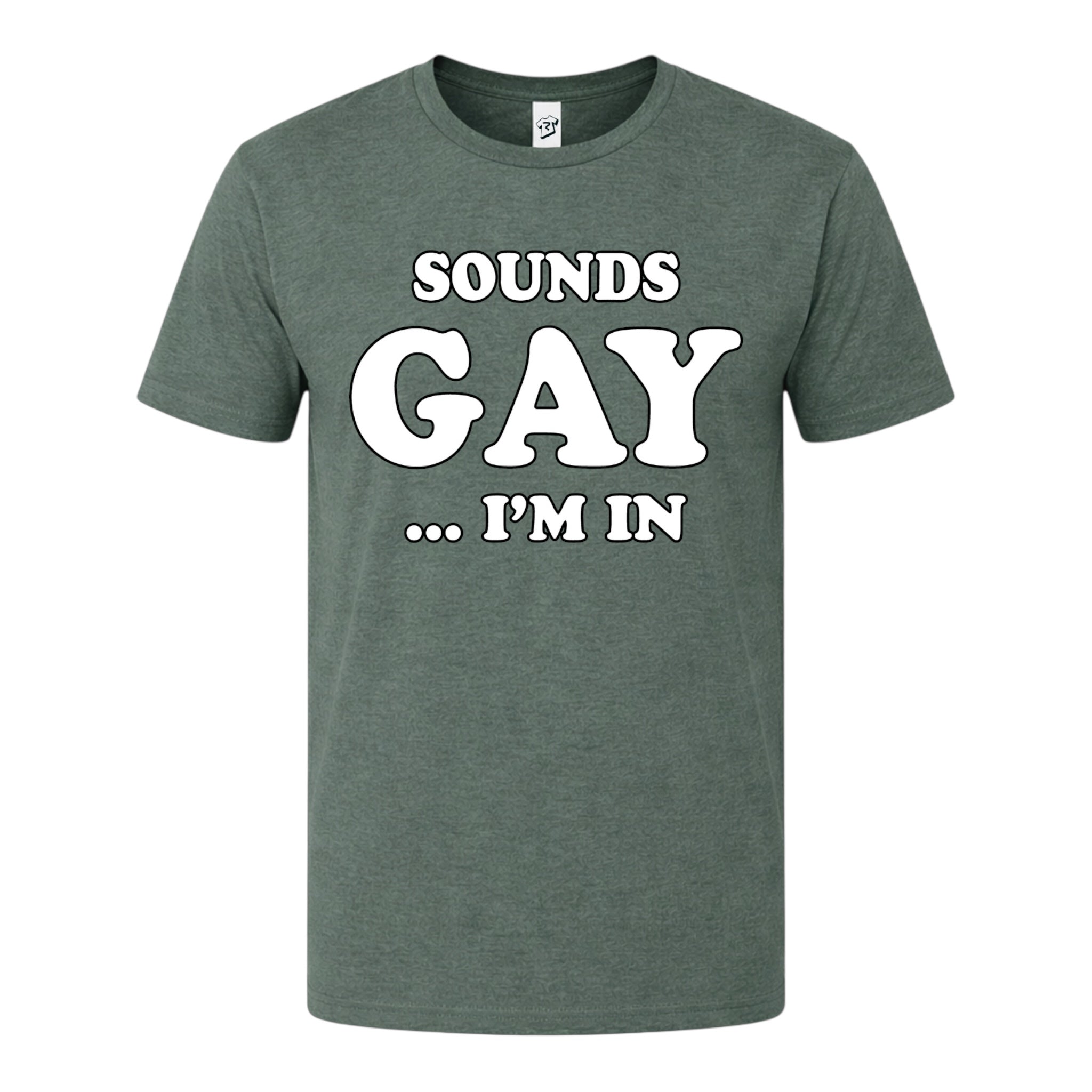 Tees Club graphic tee Sounds Gay I'm In - Premium Tee Black Size L detail