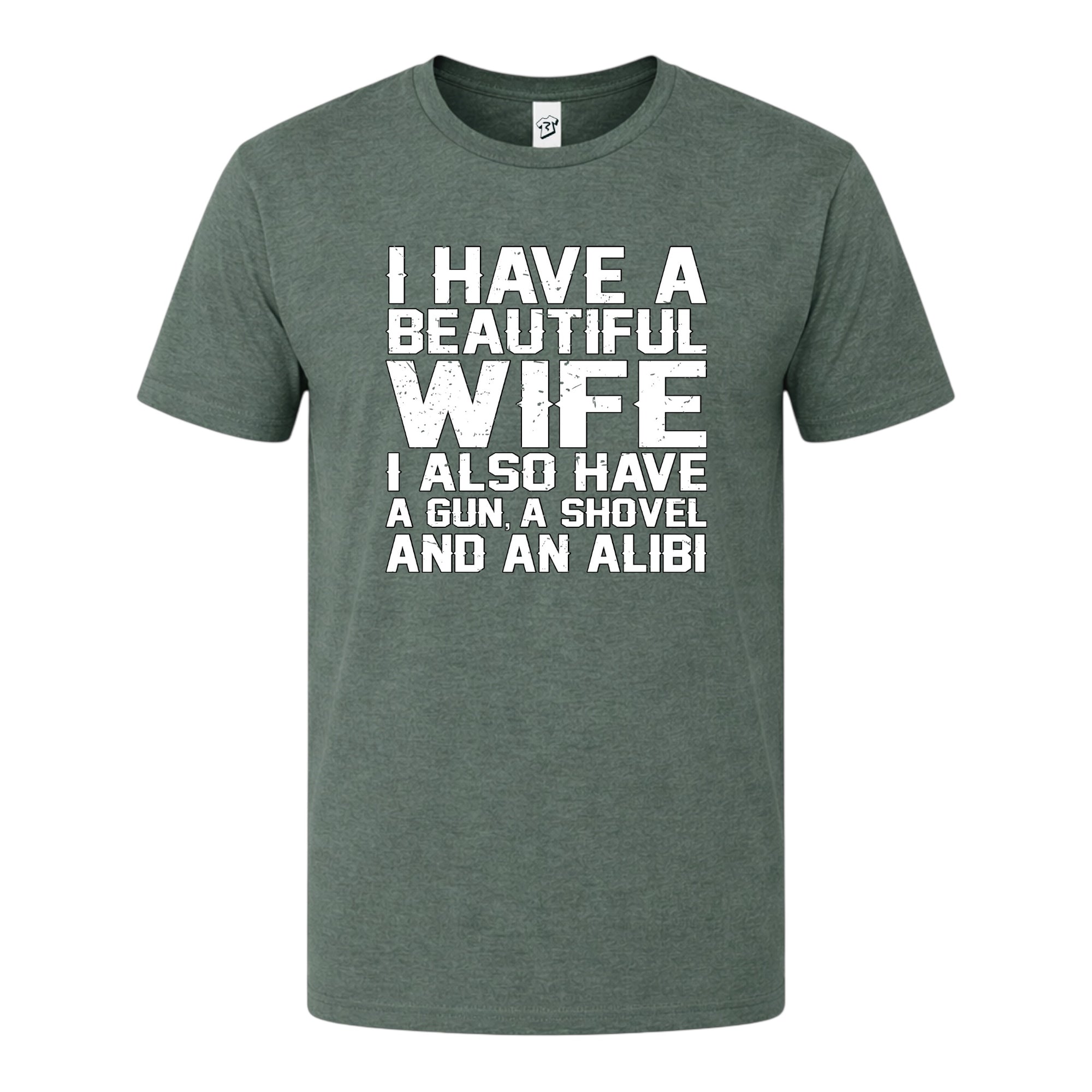 Tees Club graphic tee I Have a Beautiful Wife - Premium Tee Black Size XL detail