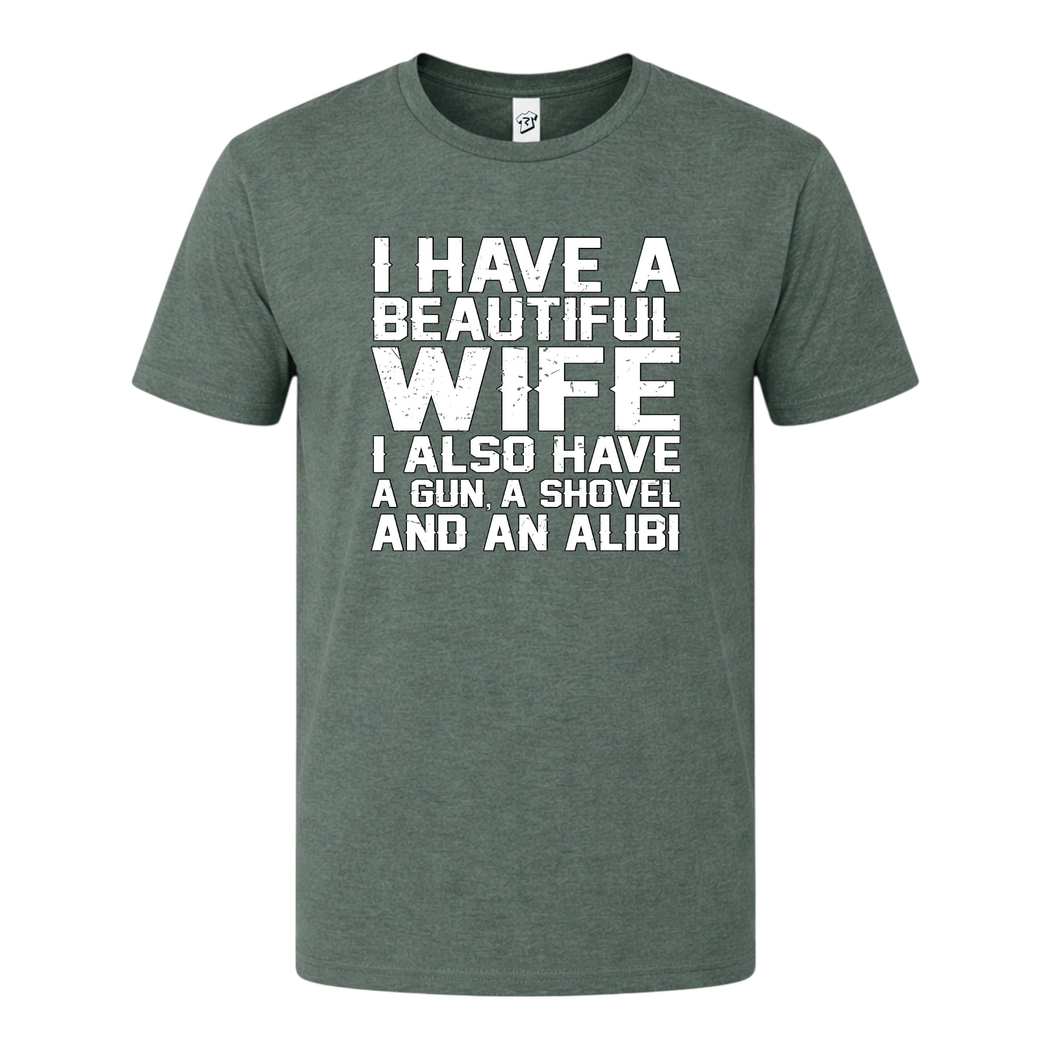 Tees Club graphic tee I Have a Beautiful Wife - Premium Tee Black Size XL detail