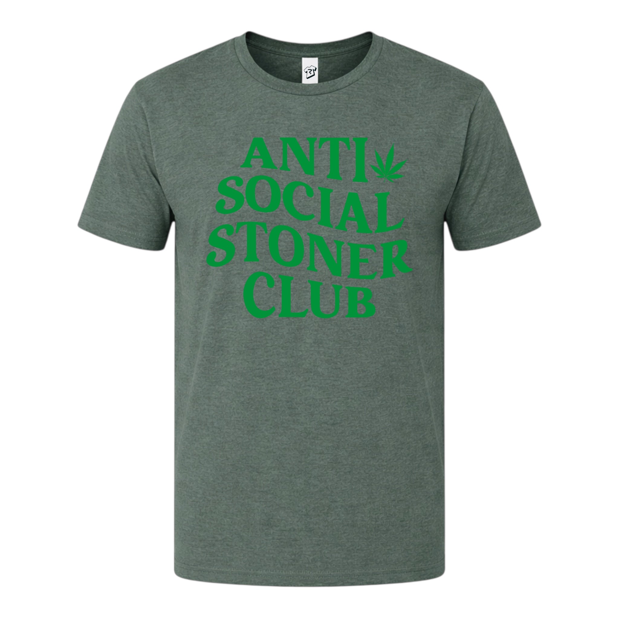 Tees Club graphic tee Anti Social Stoner Club - Premium Tee Black Size XL detail