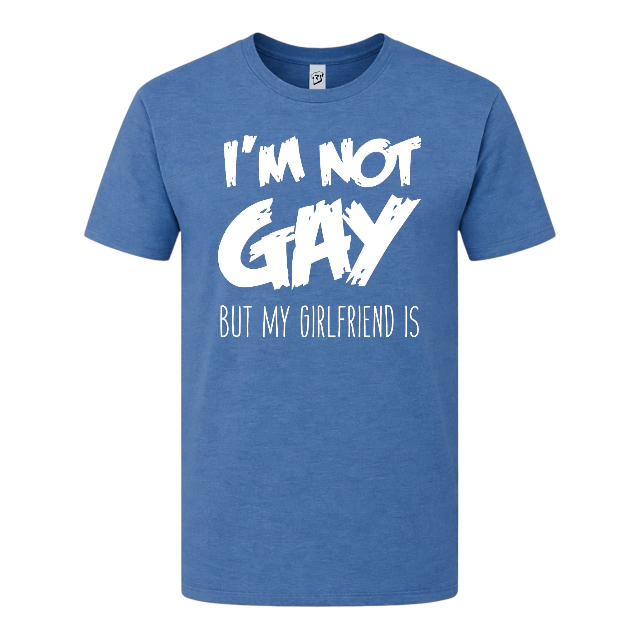 Tees Club graphic tee I'm Not Gay But My Girlfriend Is - Premium Tee Black Size L detail