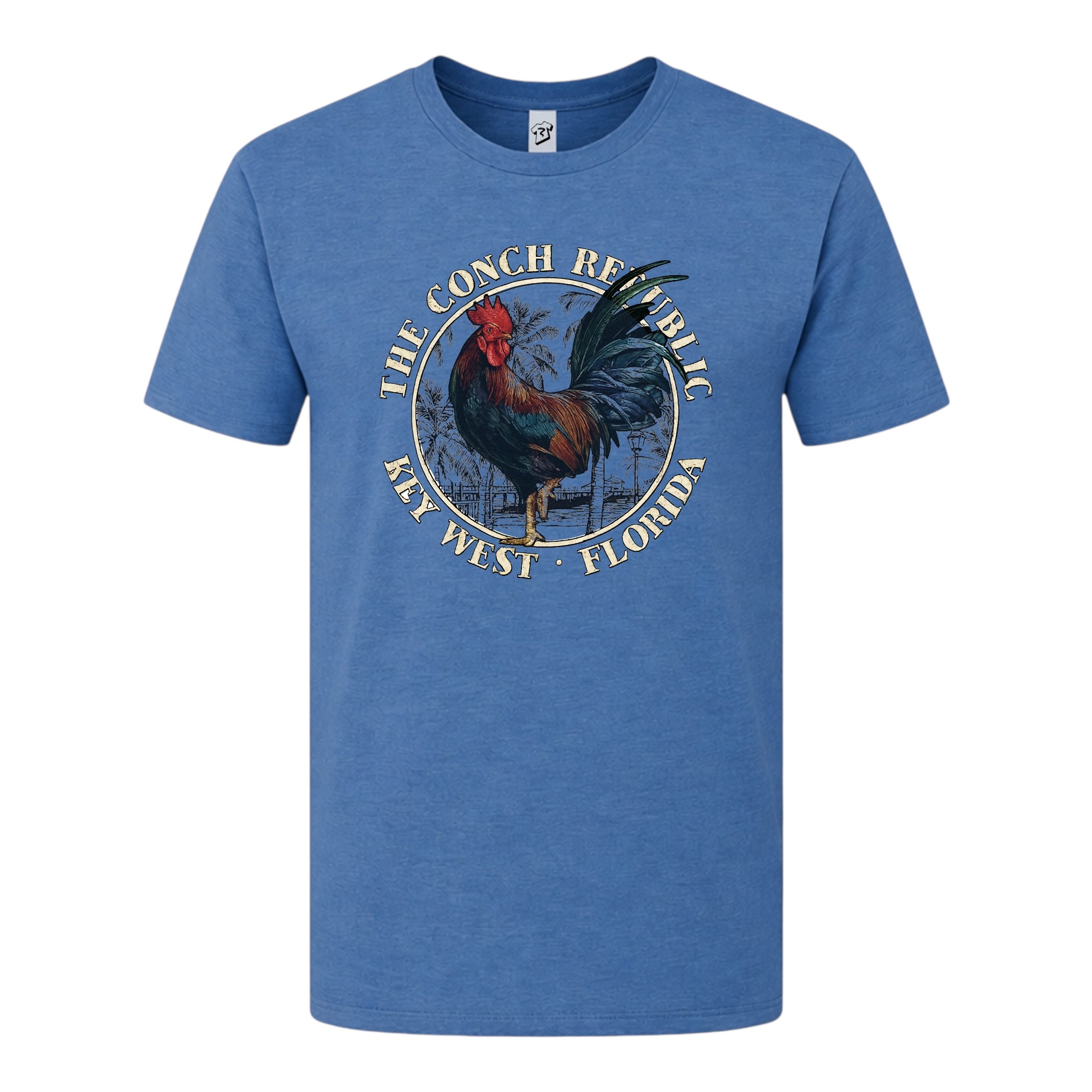 Tees Club graphic tee Rooster Conch Rep KW - Premium Tee Black Size XL detail