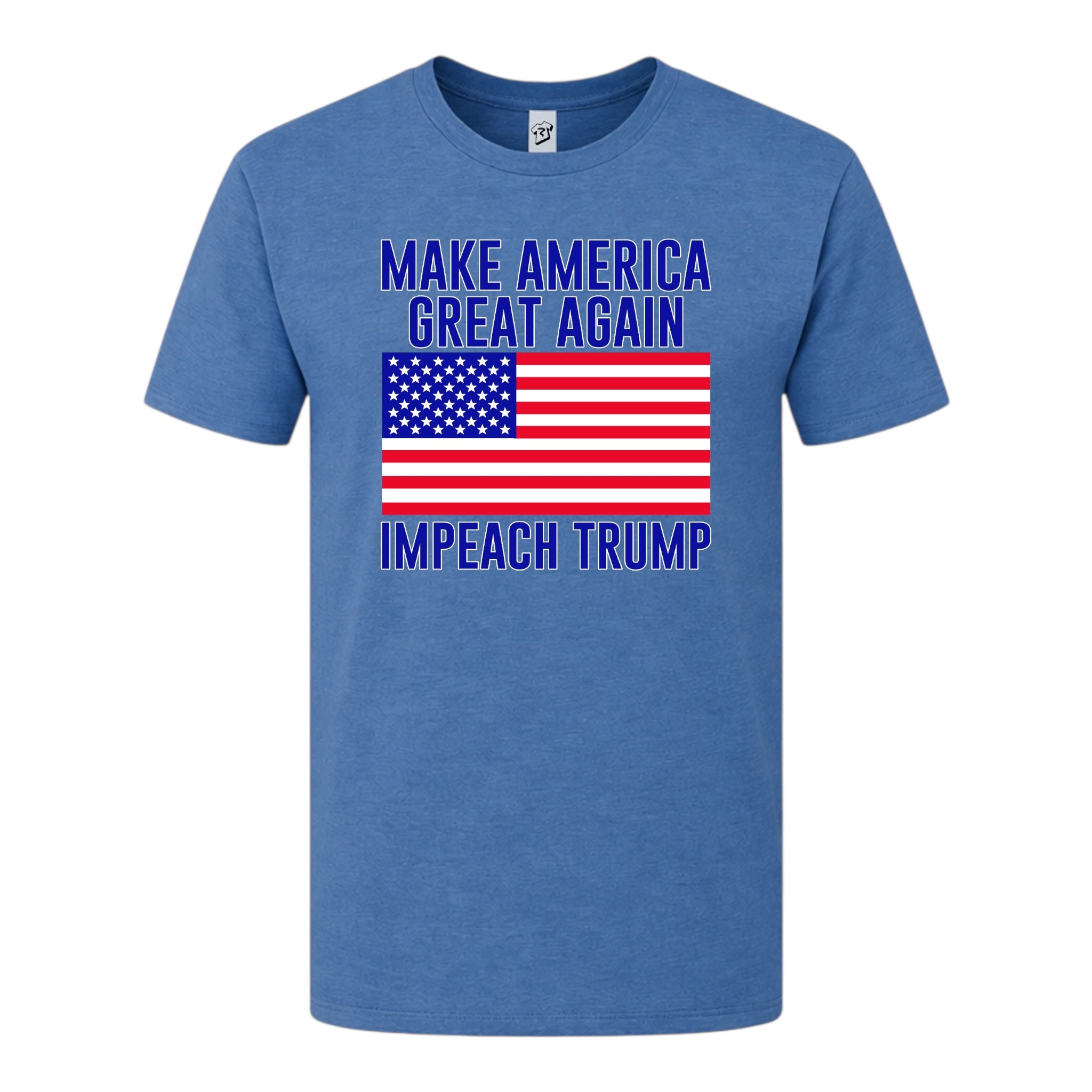 Tees Club graphic tee Impeach Trump - Premium Tee Black Size S back view